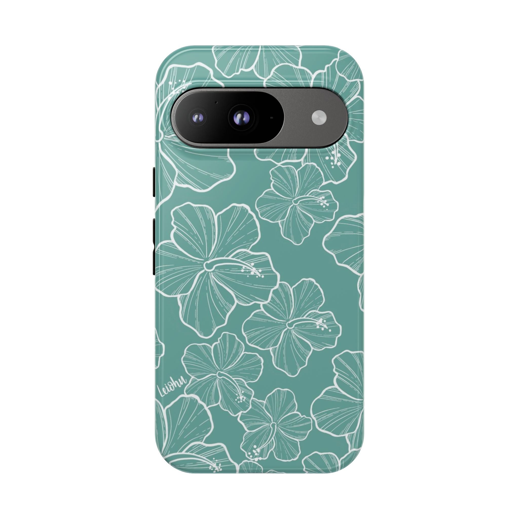 Hibiscus - Teal - Google Pixel - LEIOHU DESIGNS