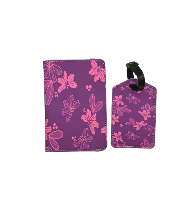 Naupaka - Passport Cover & Luggage Tag Set - LEIOHU DESIGNS
