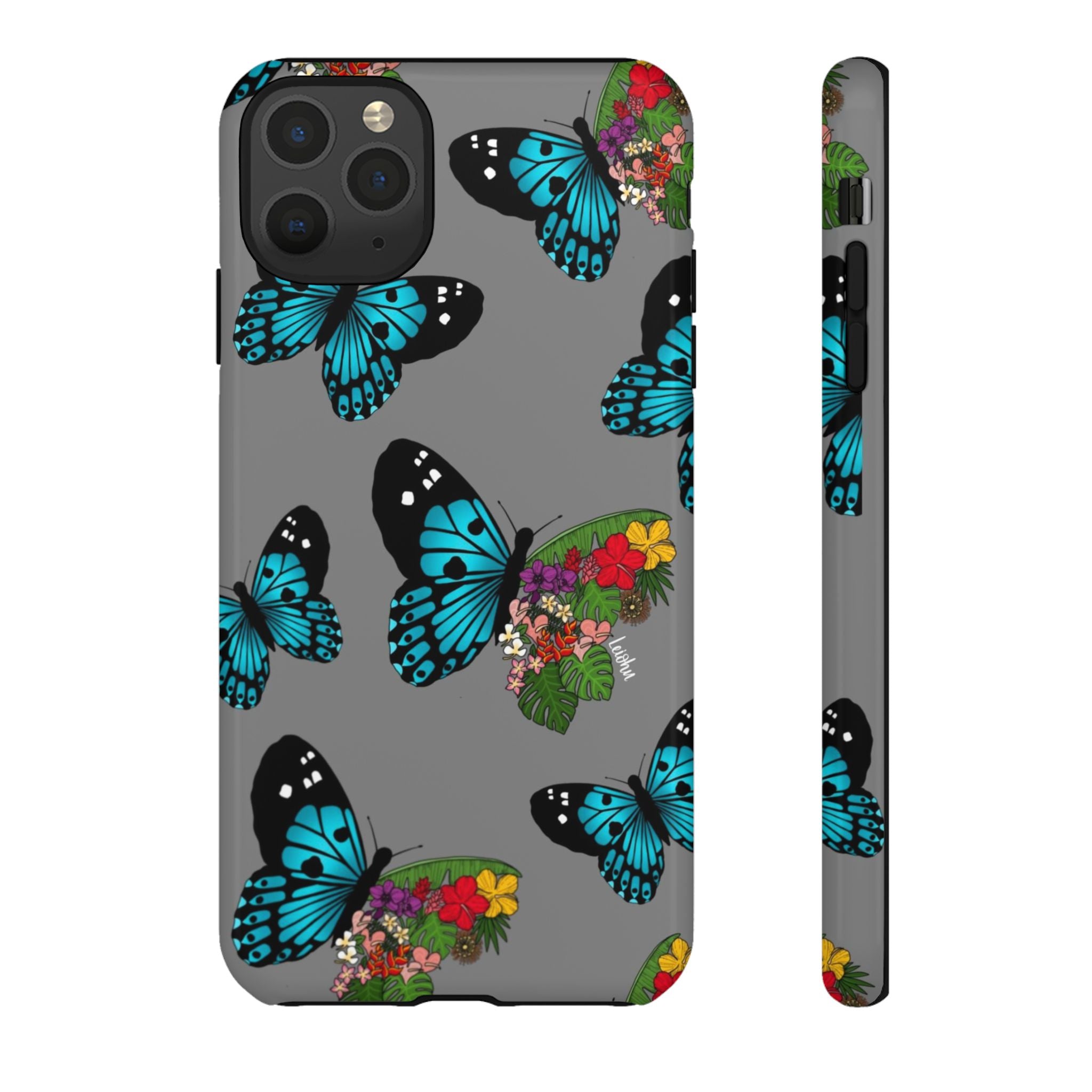 Tropical Pulelehua - Teal - LEIOHU DESIGNS