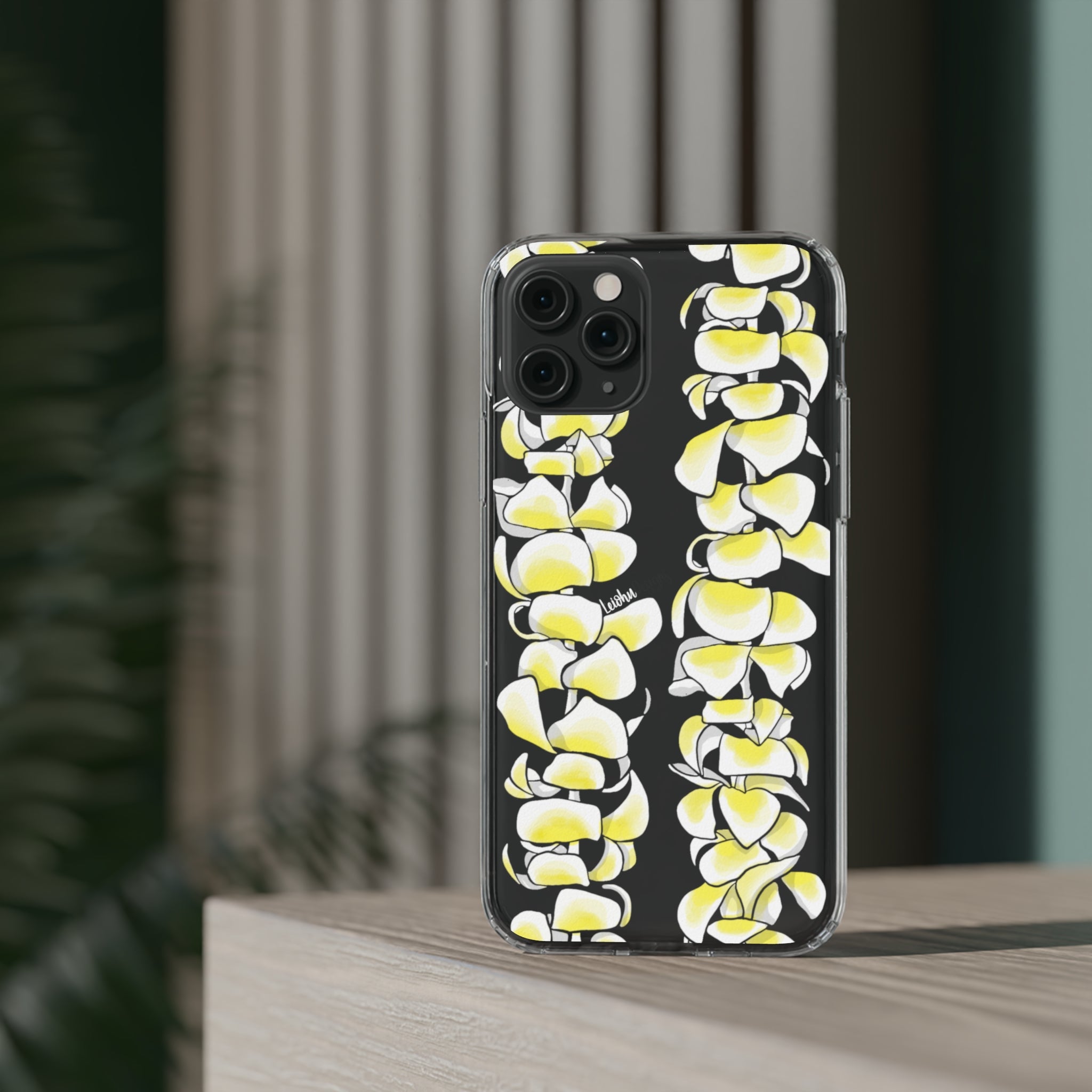 Plumeria Lei - Clear Case - LEIOHU DESIGNS