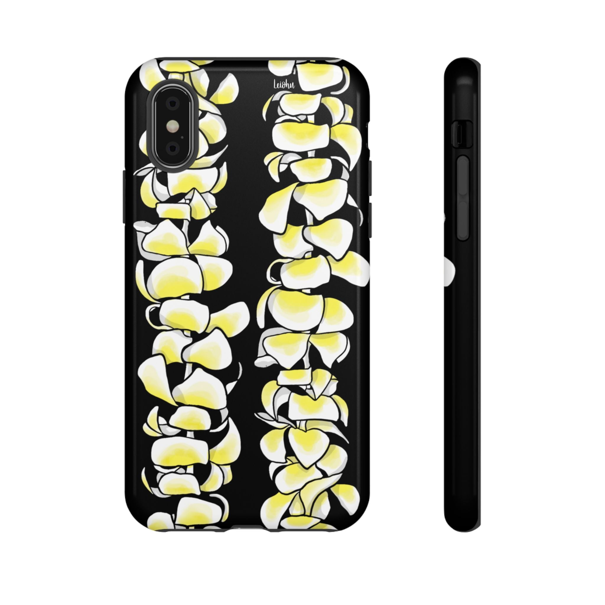 Plumeria Lei - Black - LEIOHU DESIGNS