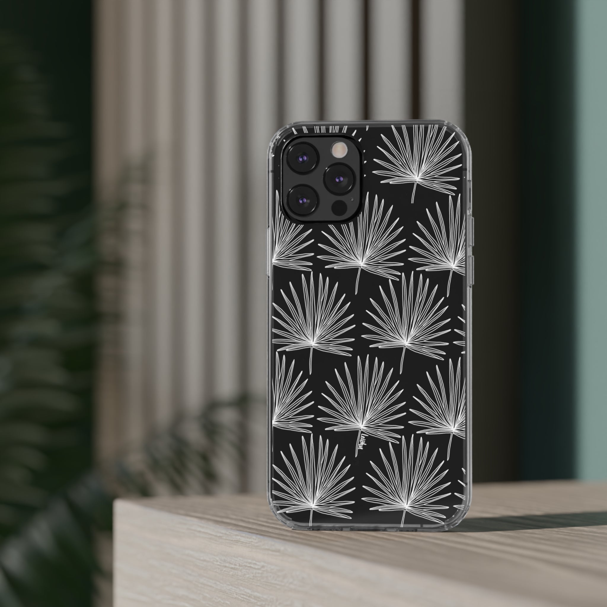 FAN PALM - Clear Case - LEIOHU DESIGNS