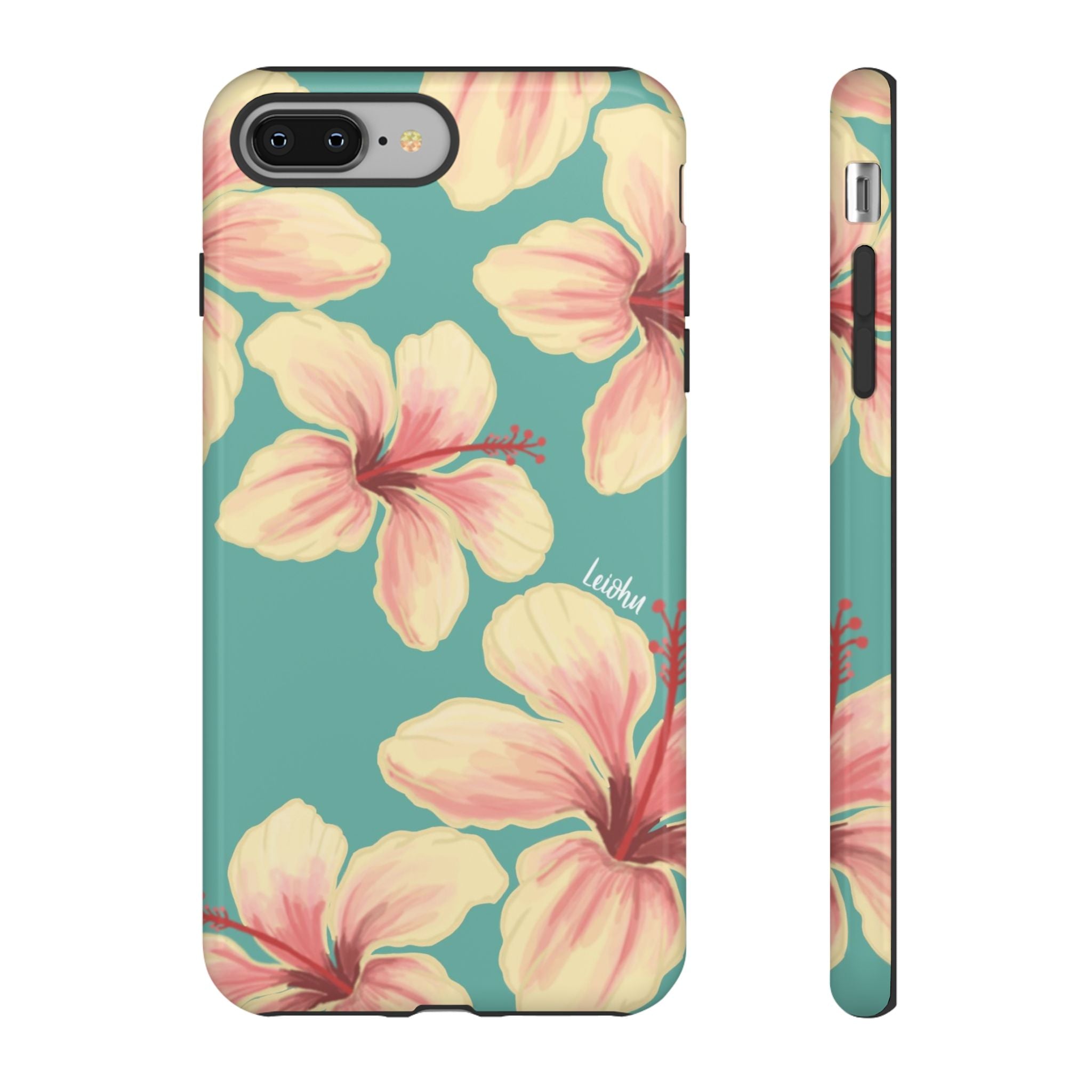 Hibiscus - Teal - LEIOHU DESIGNS