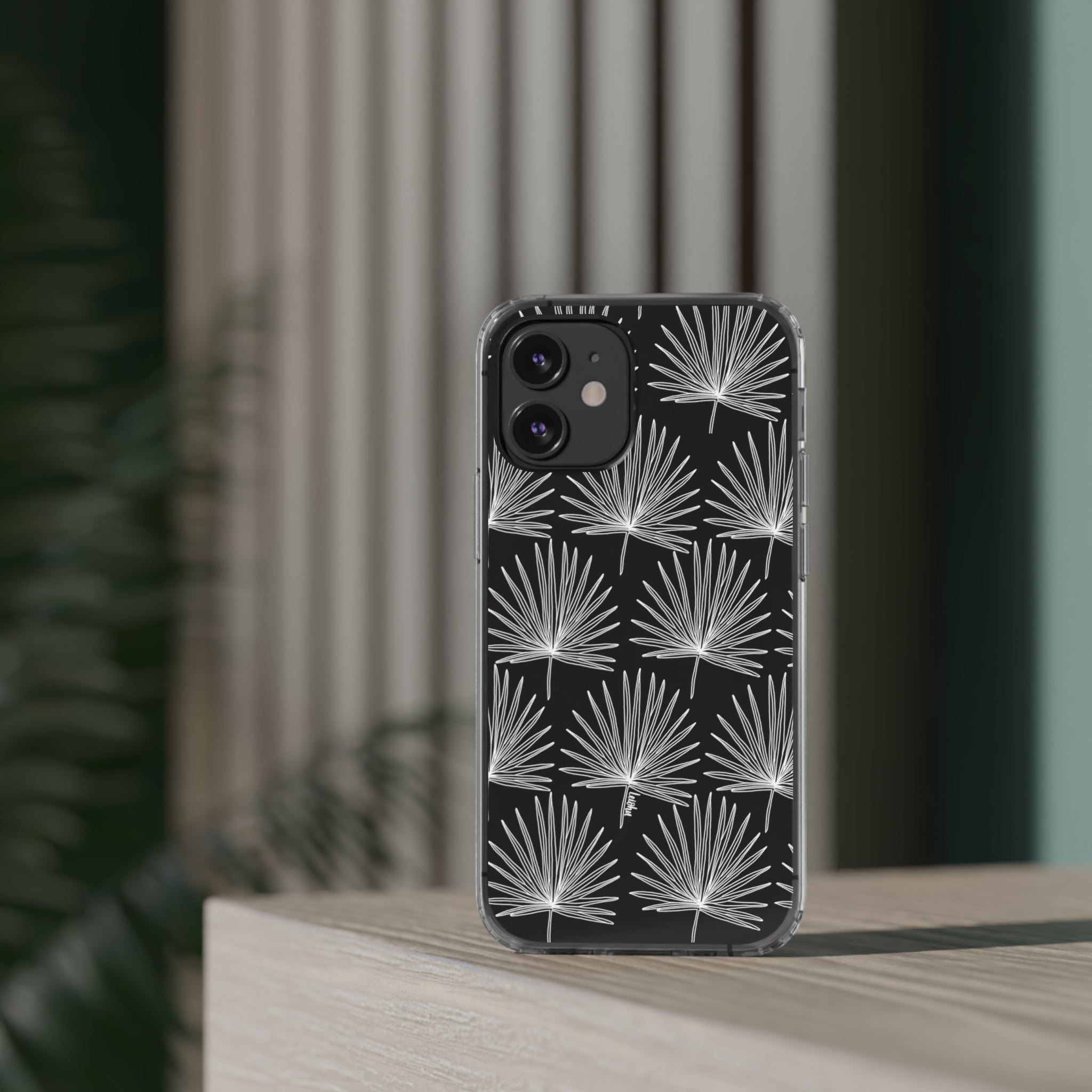 FAN PALM - Clear Case - LEIOHU DESIGNS