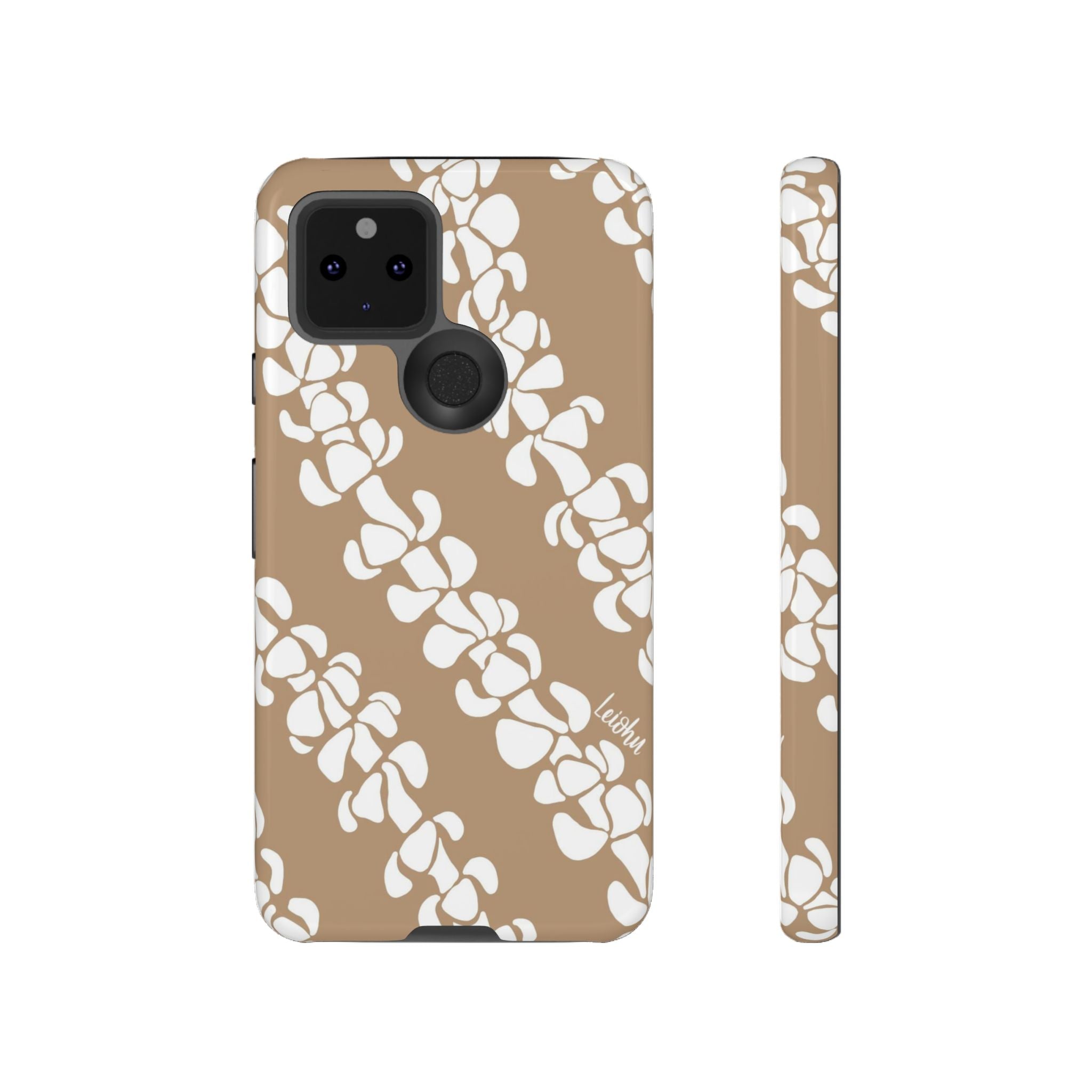 Puakenikeni Lei - Mocha - Google Pixel - LEIOHU DESIGNS