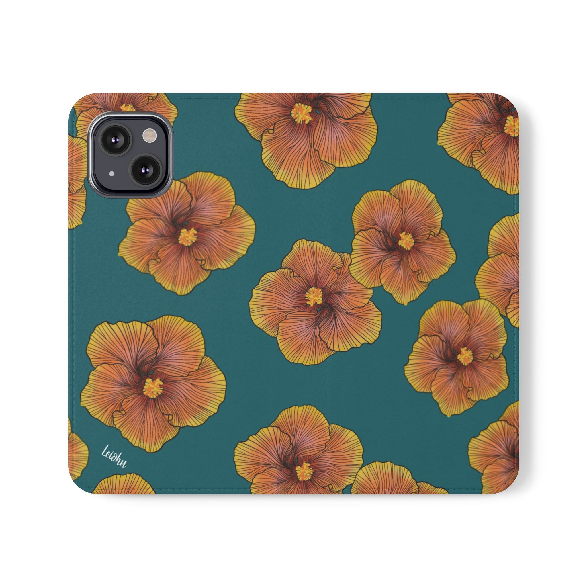Sunrise Hibiscus - Folio case - LEIOHU DESIGNS