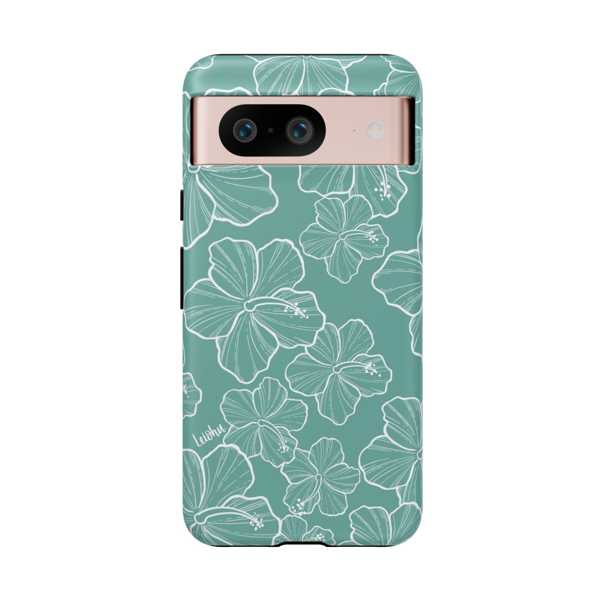 Hibiscus - Teal - Google Pixel - LEIOHU DESIGNS