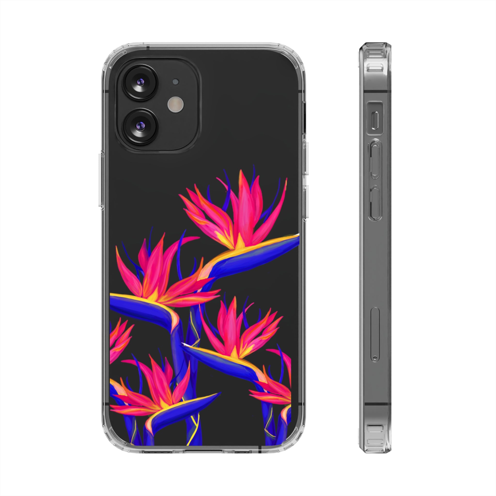 Pua Manu - Neon - Clear Case - LEIOHU DESIGNS
