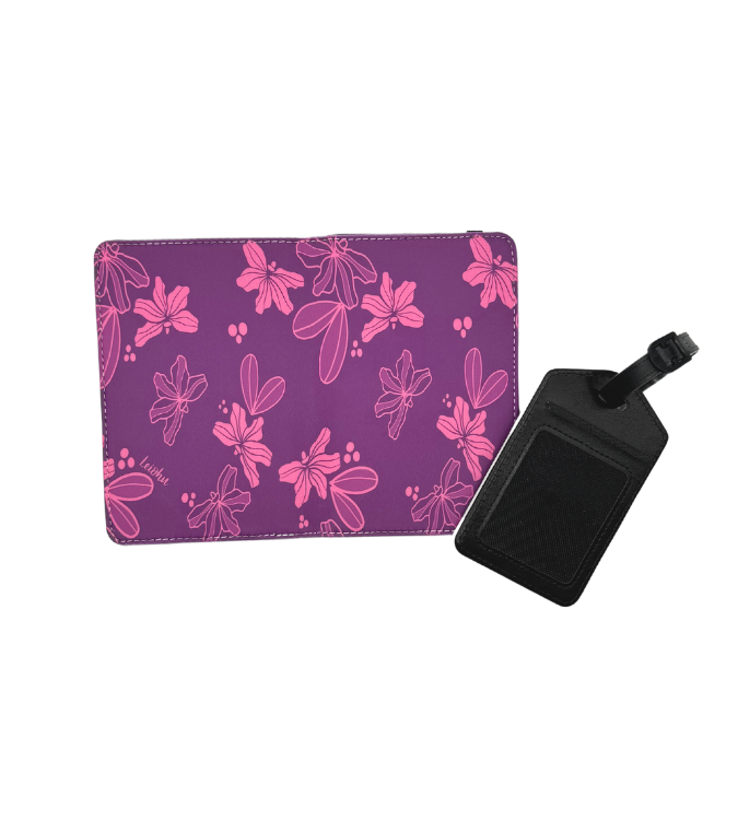 Naupaka - Passport Cover & Luggage Tag Set - LEIOHU DESIGNS