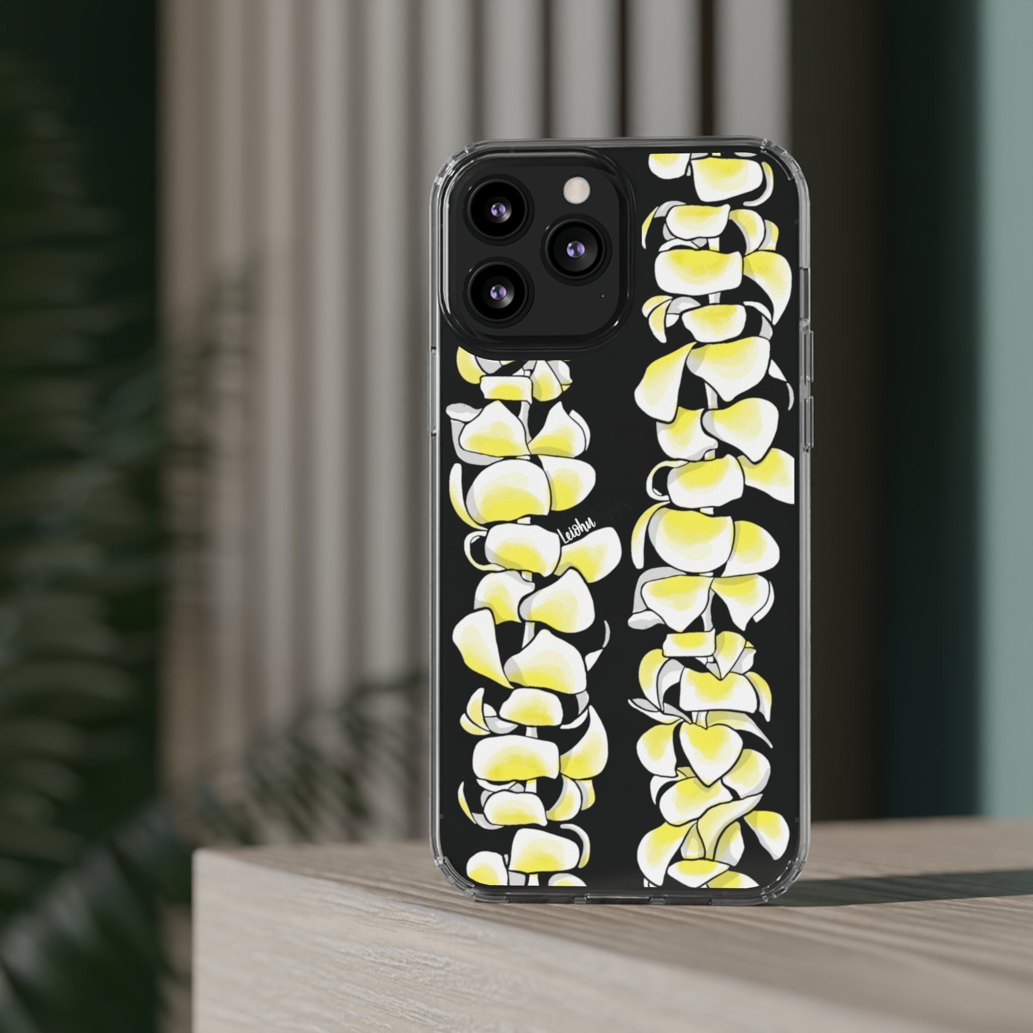 Plumeria Lei - Clear Case - LEIOHU DESIGNS