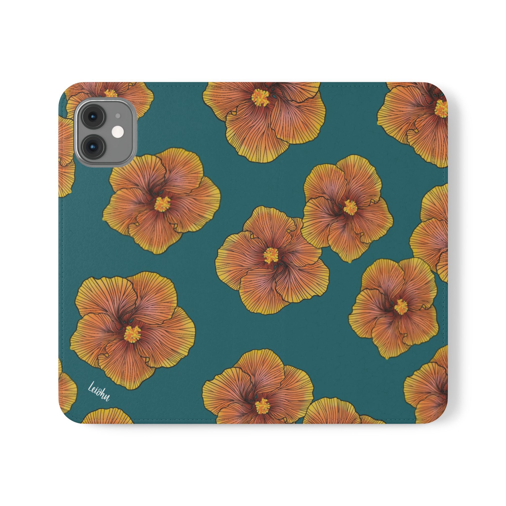 Sunrise Hibiscus - Folio case - LEIOHU DESIGNS