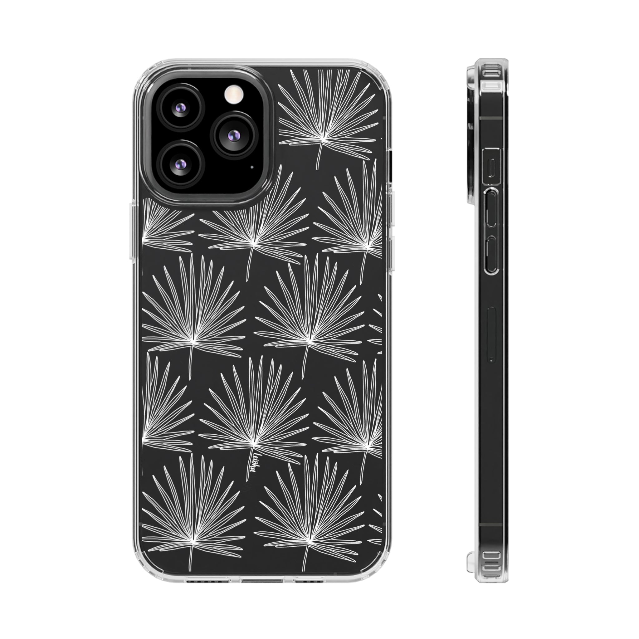 FAN PALM - Clear Case - LEIOHU DESIGNS