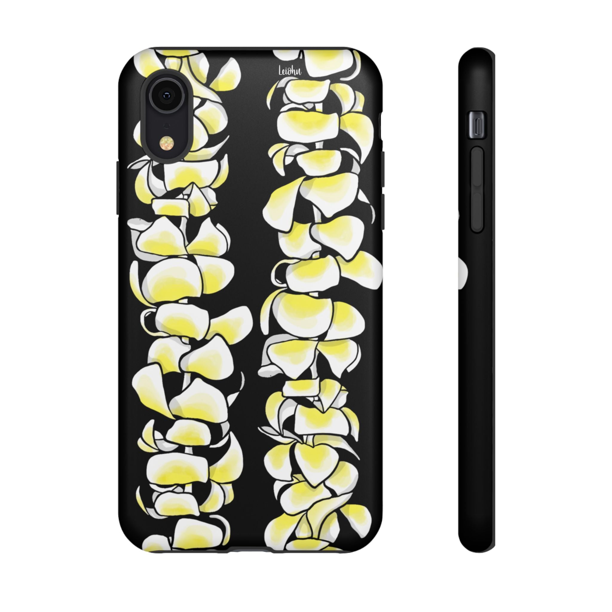 Plumeria Lei - Black - LEIOHU DESIGNS