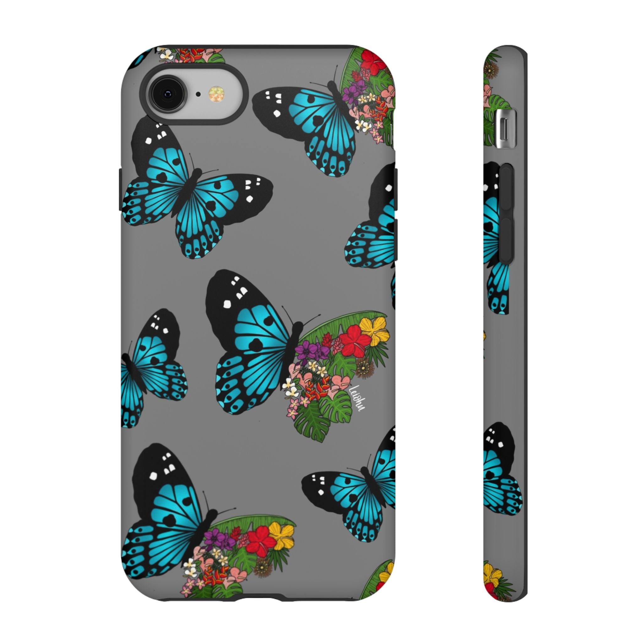 Tropical Pulelehua - Teal - LEIOHU DESIGNS