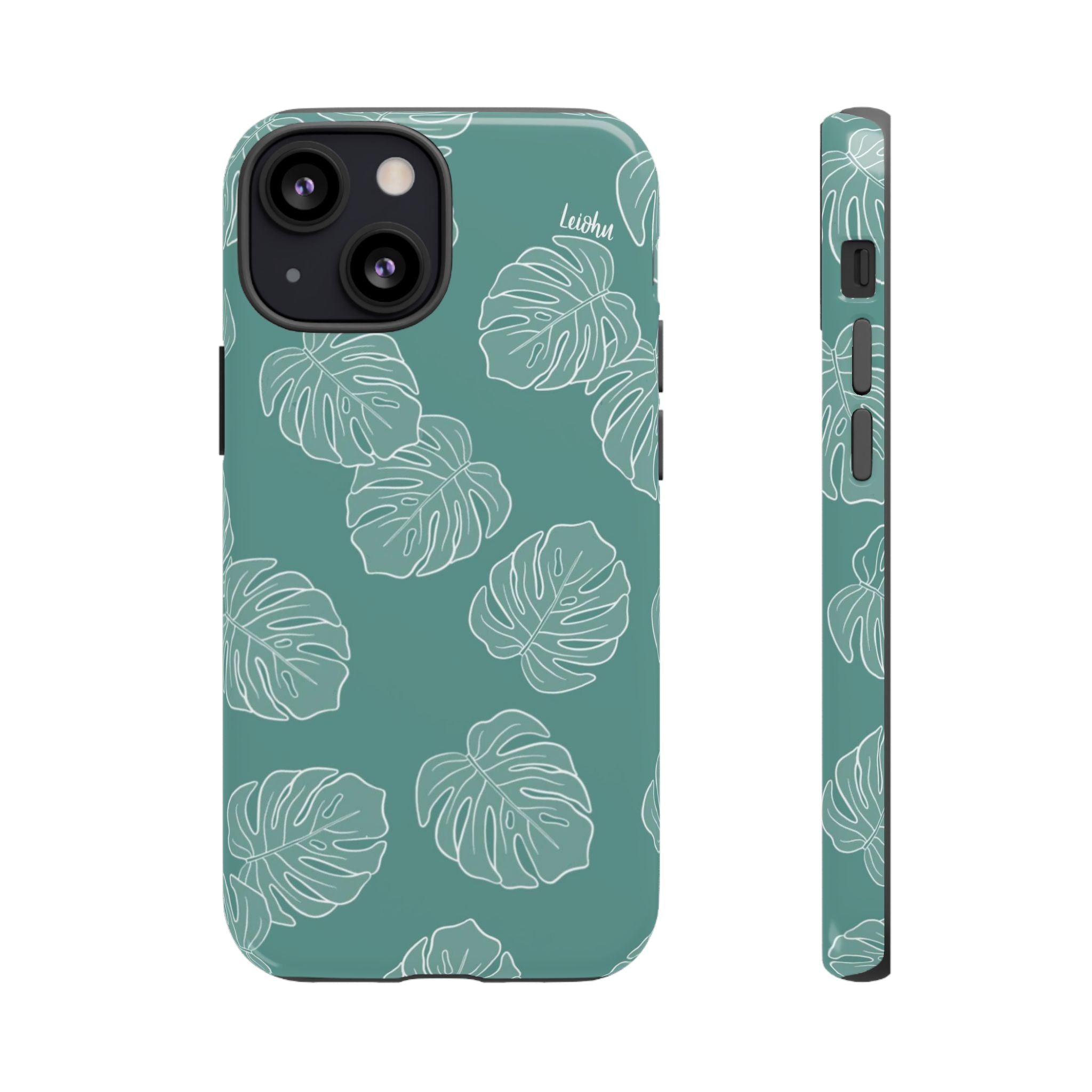 Monstera Teal - LEIOHU DESIGNS
