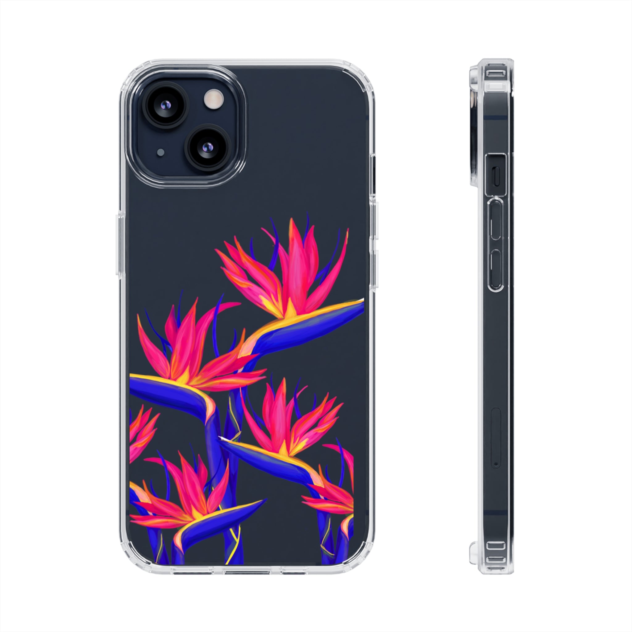 Pua Manu - Neon - Clear Case - LEIOHU DESIGNS