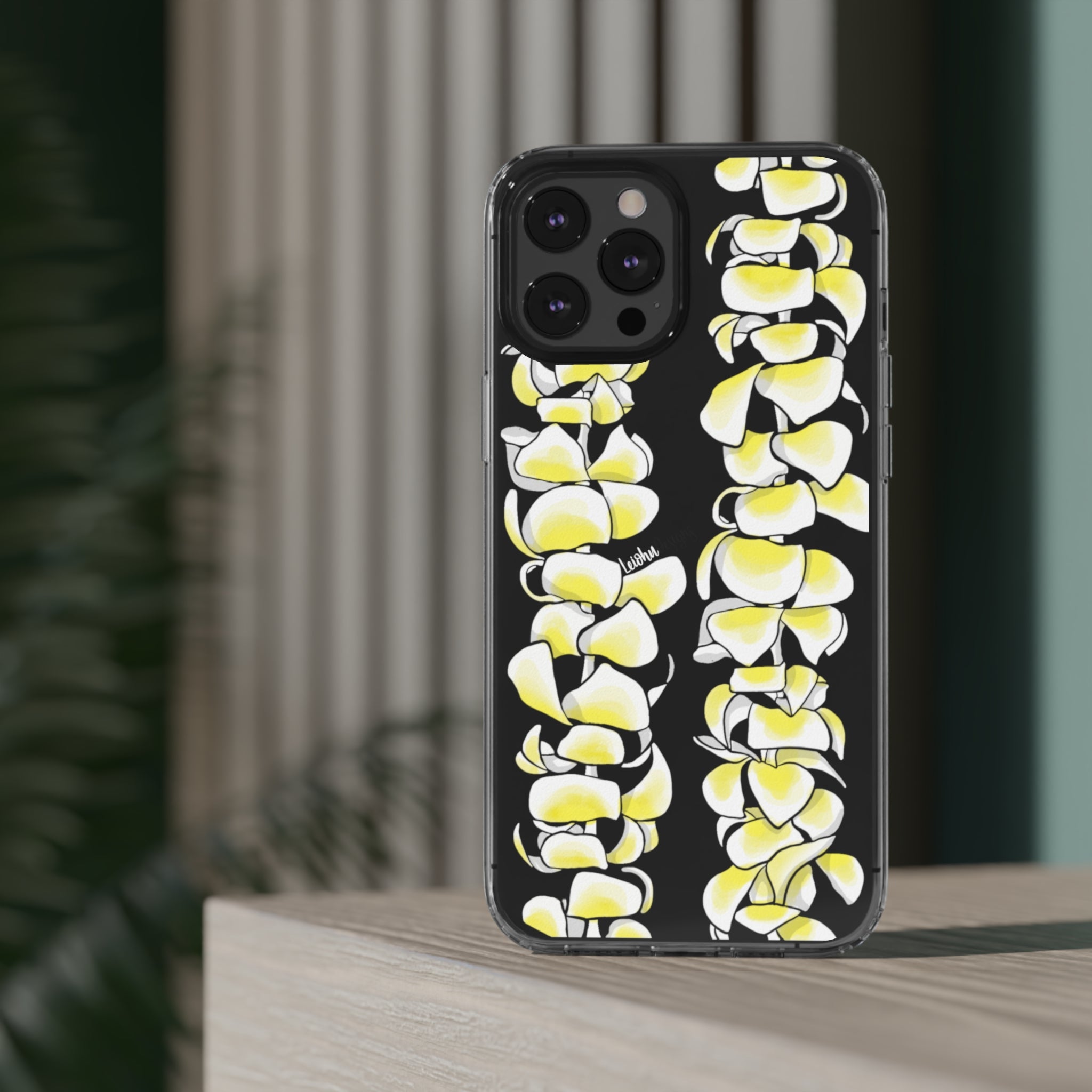 Plumeria Lei - Clear Case - LEIOHU DESIGNS