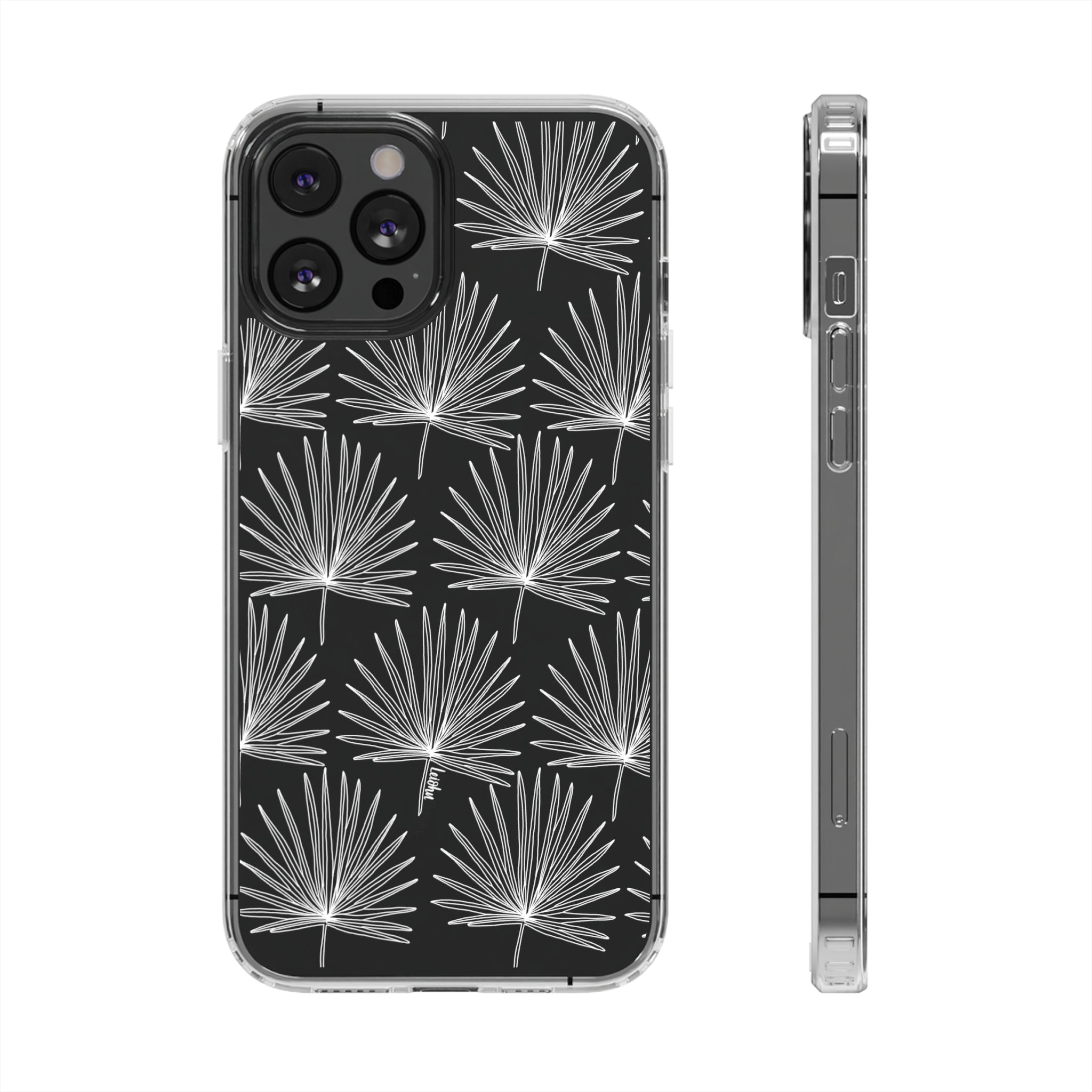 FAN PALM - Clear Case - LEIOHU DESIGNS