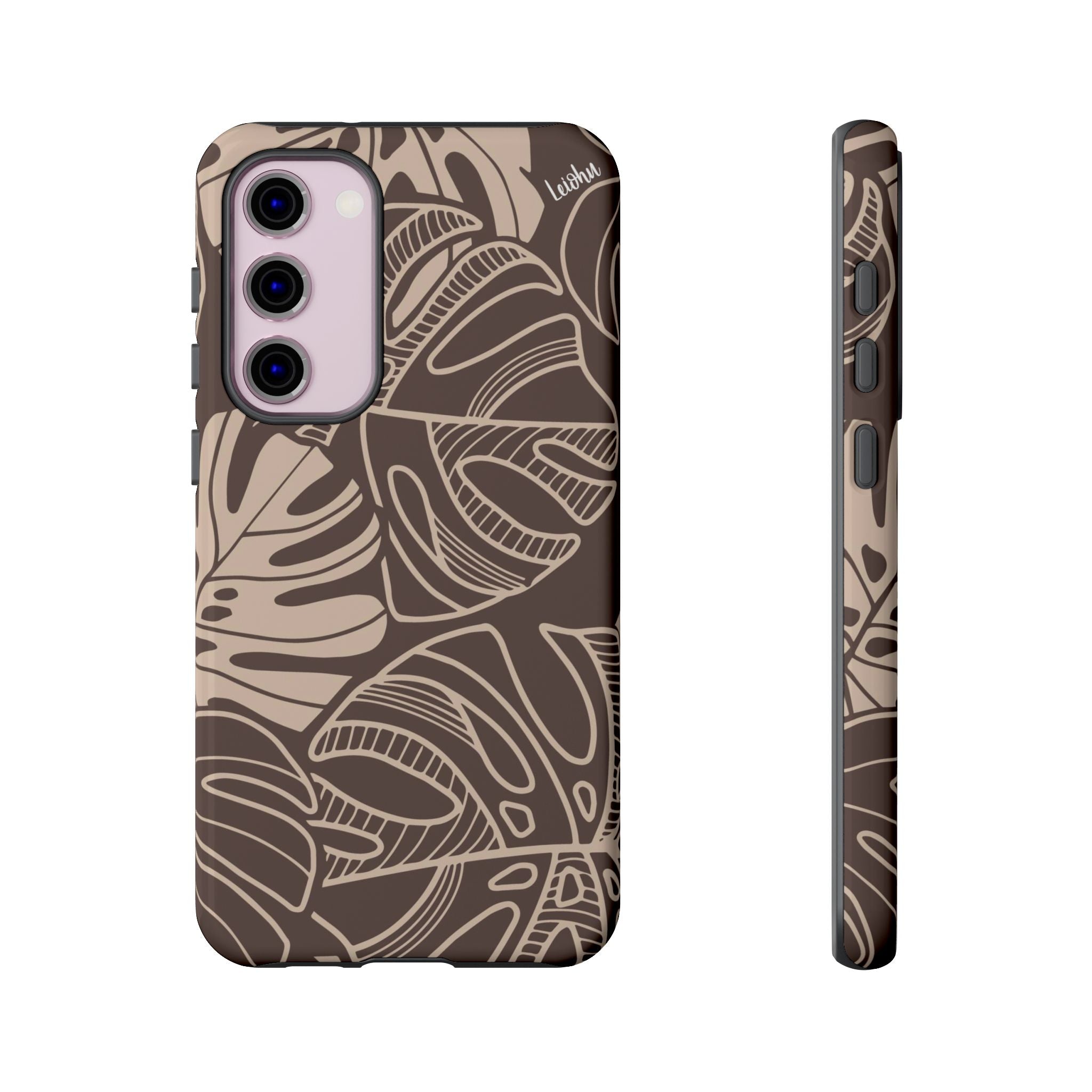 Monstera Dream - Mocha - Samsung Galaxy - LEIOHU DESIGNS