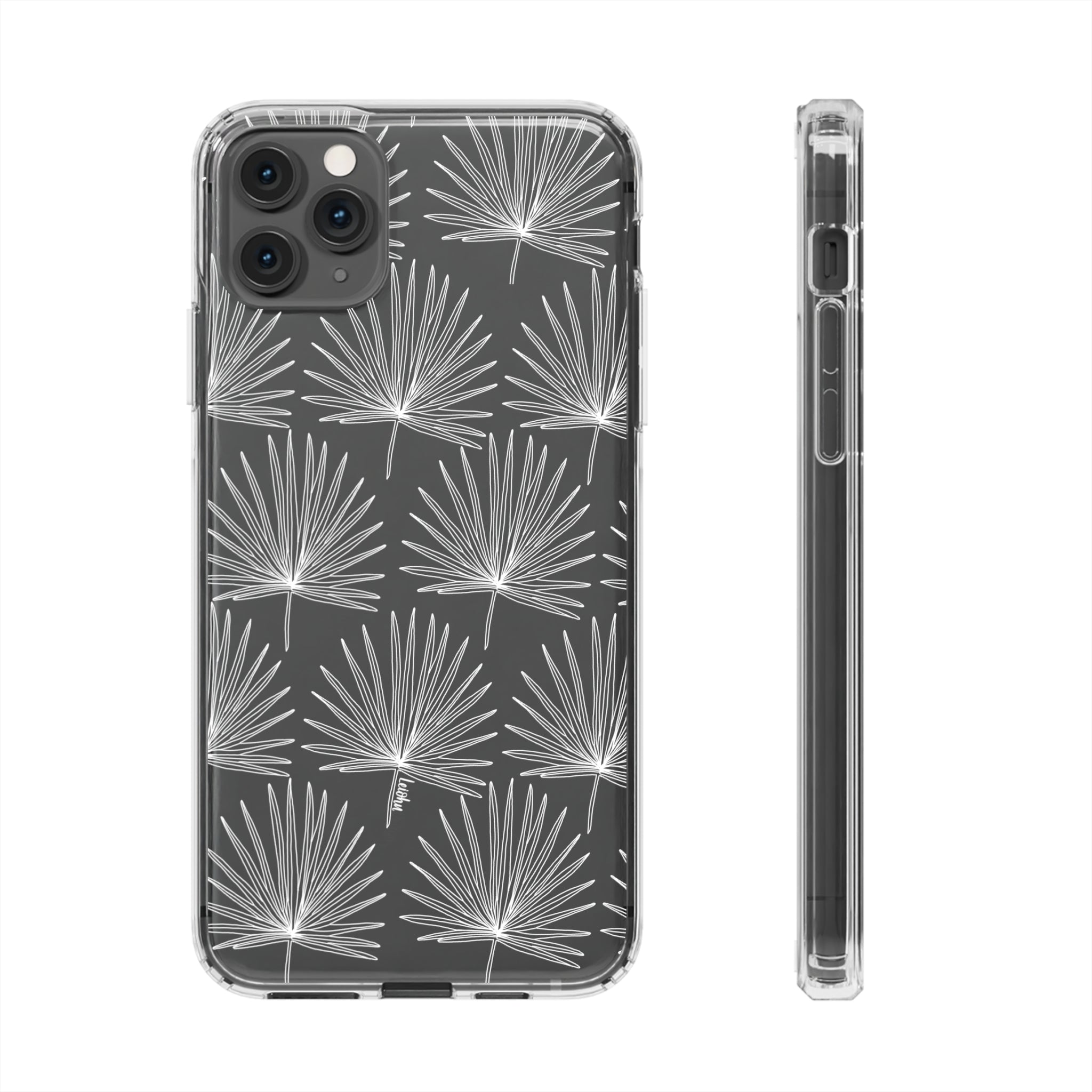 FAN PALM - Clear Case - LEIOHU DESIGNS