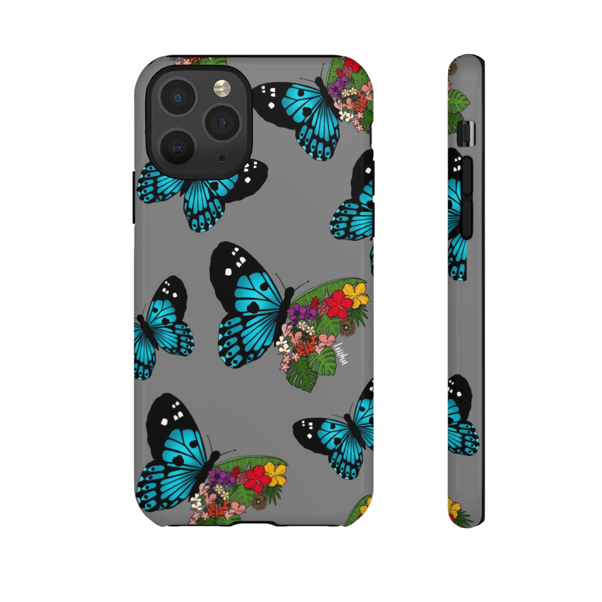 Tropical Pulelehua - Teal - LEIOHU DESIGNS