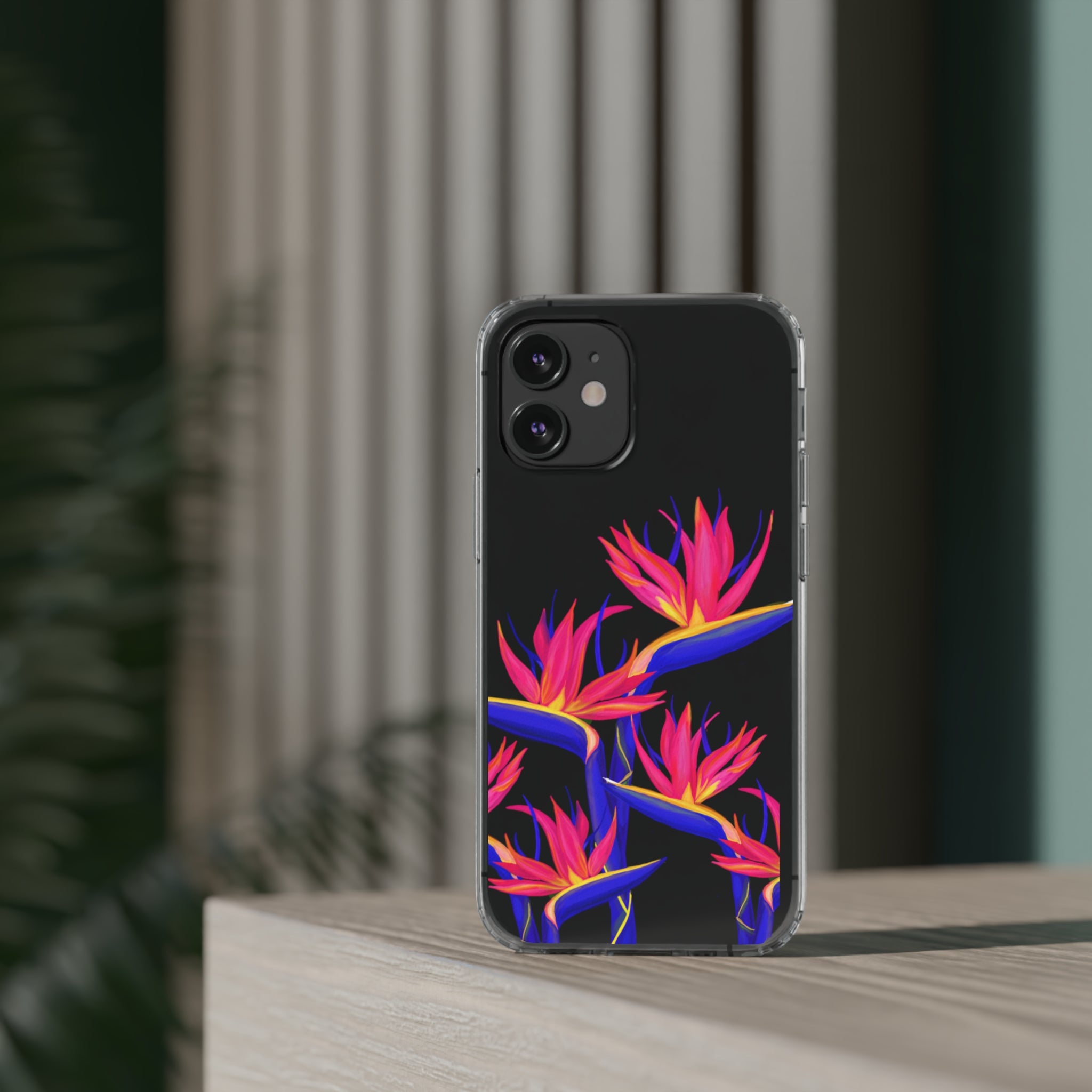 Pua Manu - Neon - Clear Case - LEIOHU DESIGNS