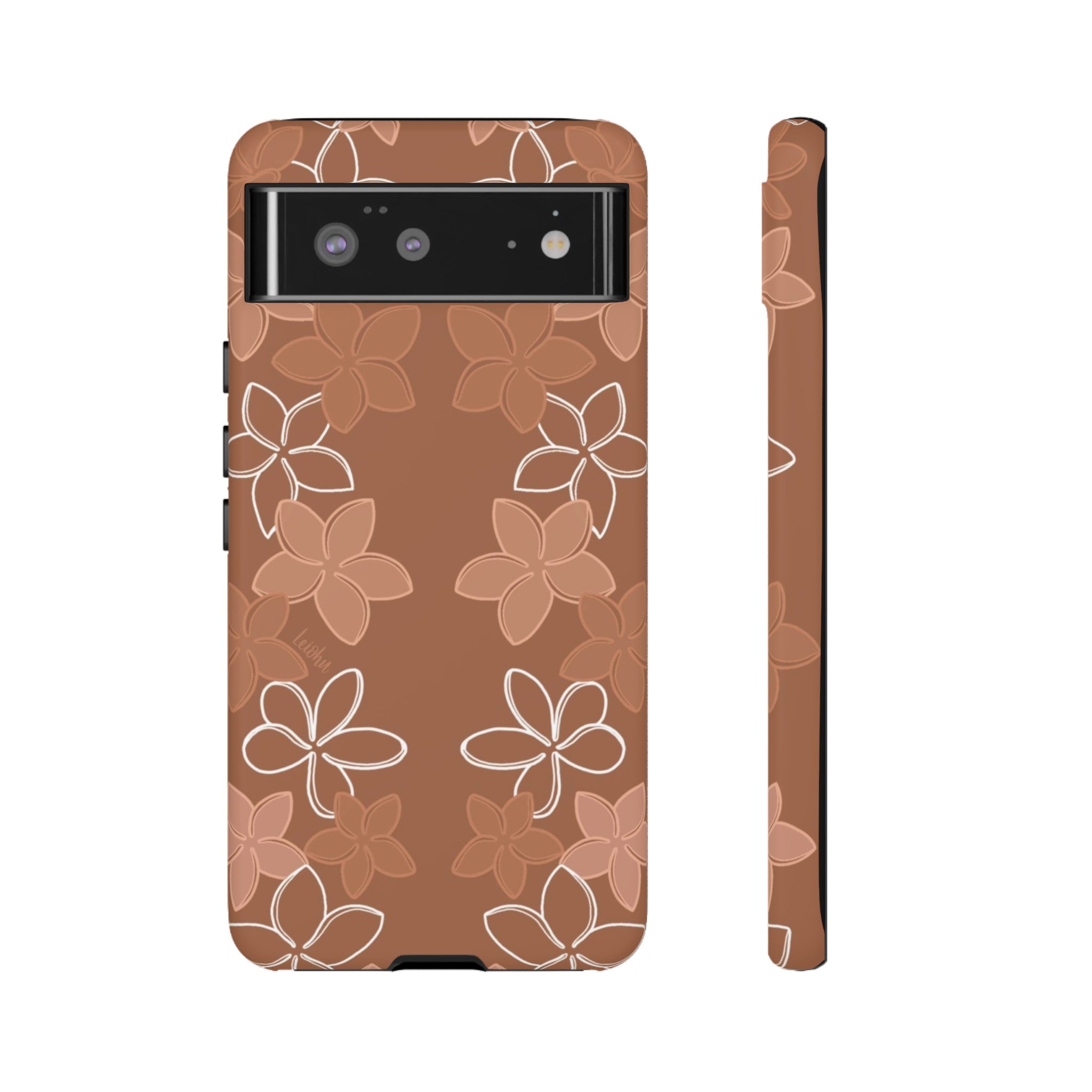 Pua Melia Lei - Mocha - Google Pixel - LEIOHU DESIGNS