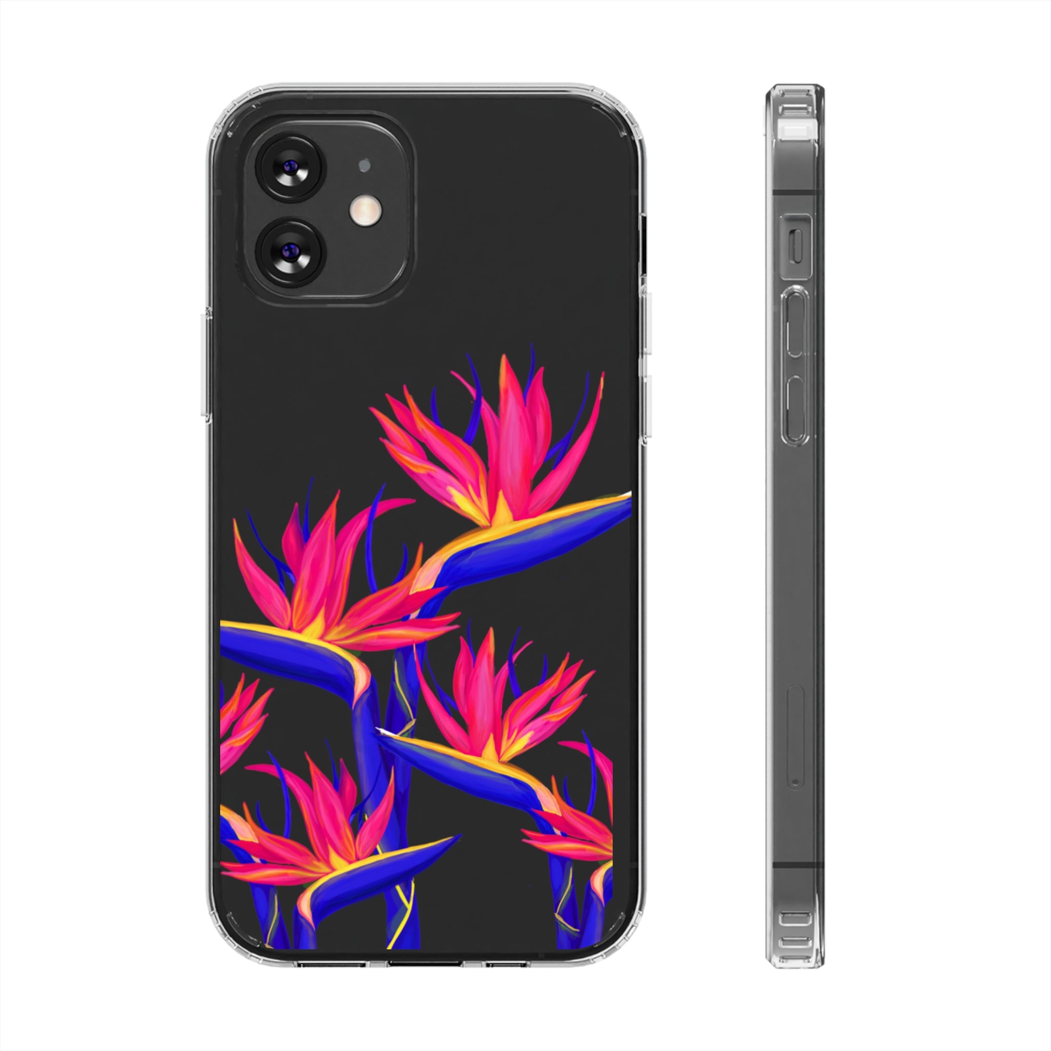 Pua Manu - Neon - Clear Case - LEIOHU DESIGNS