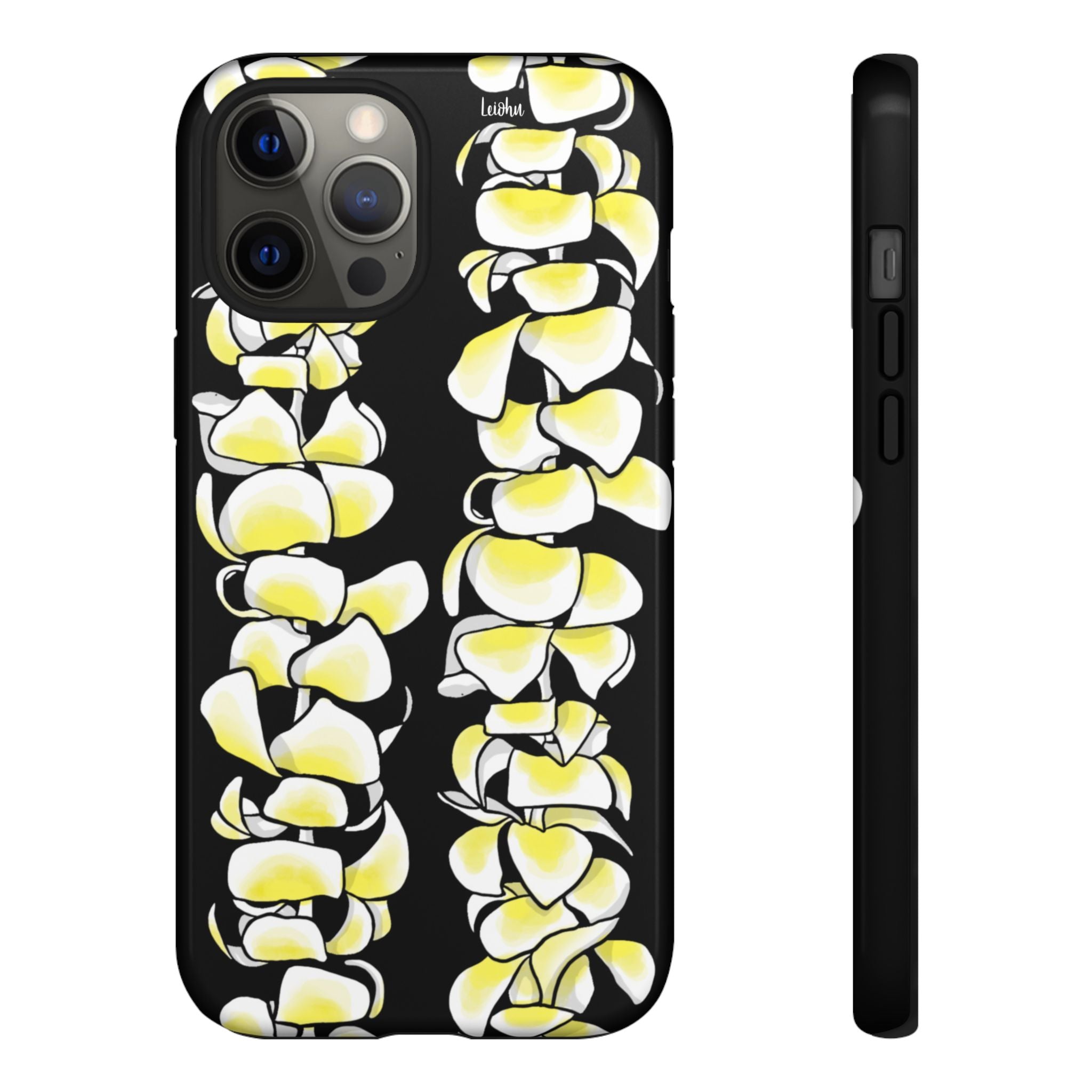 Plumeria Lei - Black - LEIOHU DESIGNS
