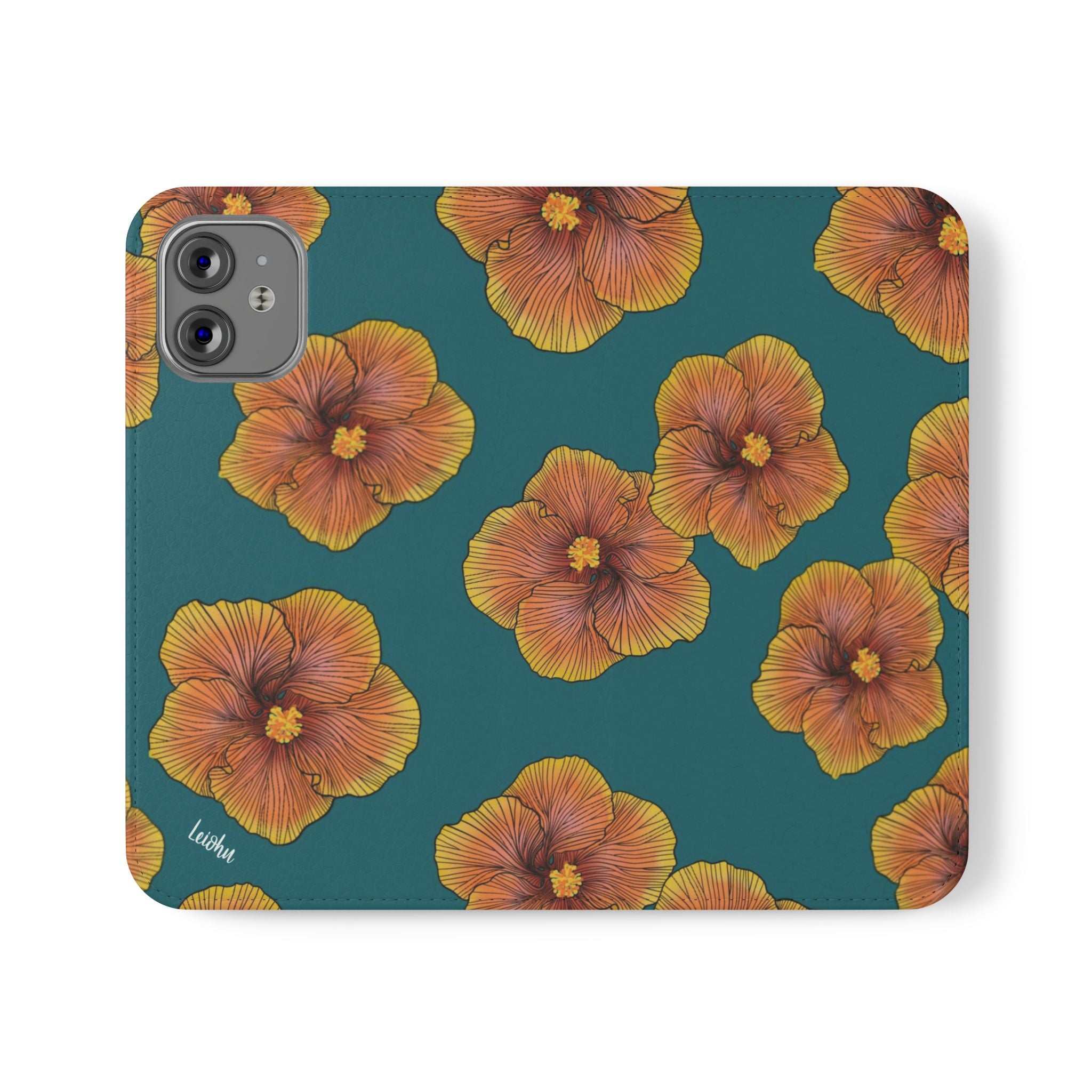 Sunrise Hibiscus - Folio case - LEIOHU DESIGNS
