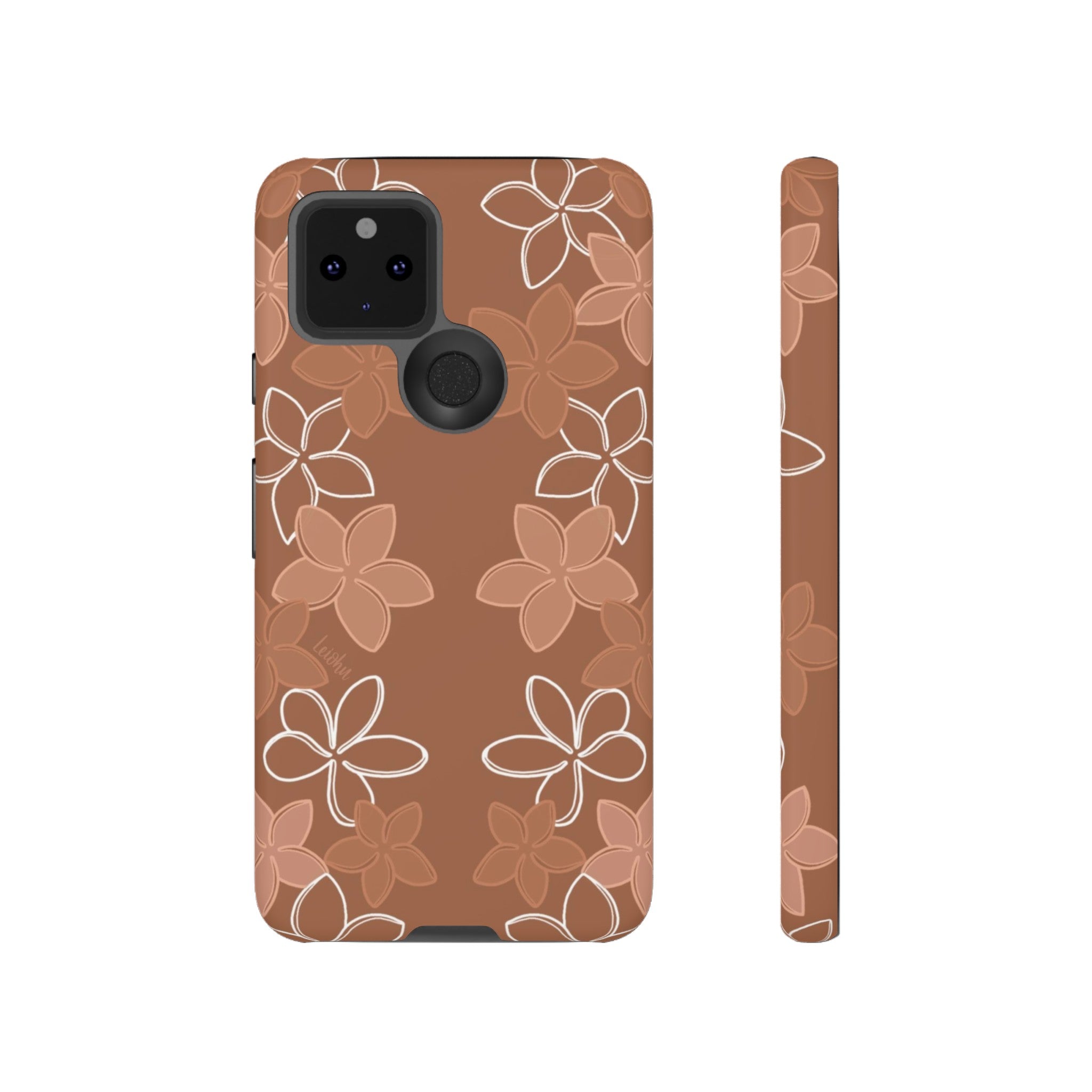 Pua Melia Lei - Mocha - Google Pixel - LEIOHU DESIGNS