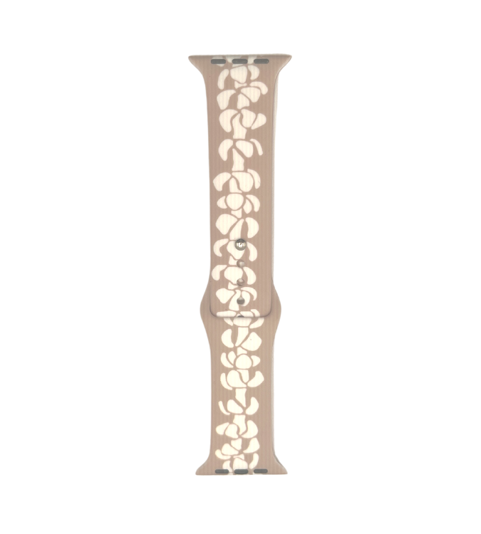 Puakenikeni Tan - Apple Watch Sport Band - LEIOHU DESIGNS