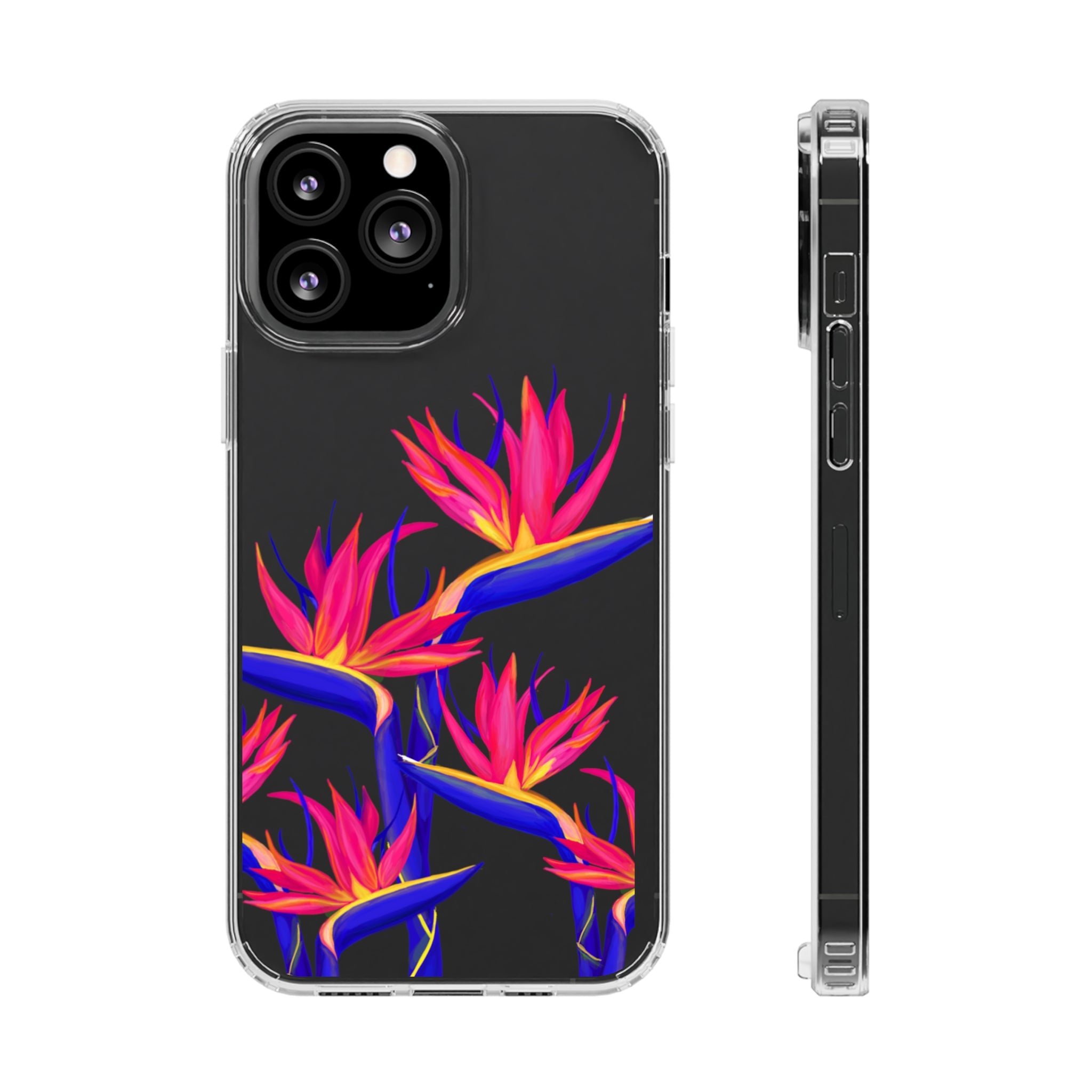 Pua Manu - Neon - Clear Case - LEIOHU DESIGNS