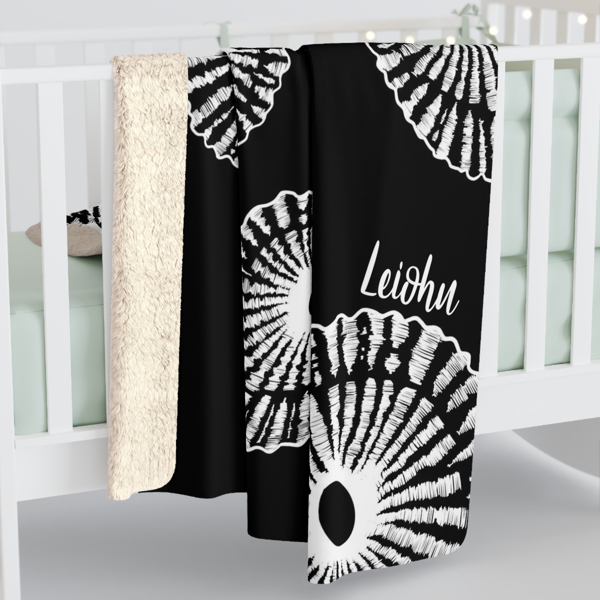 Opihi - Sherpa Fleece Blanket - LEIOHU DESIGNS