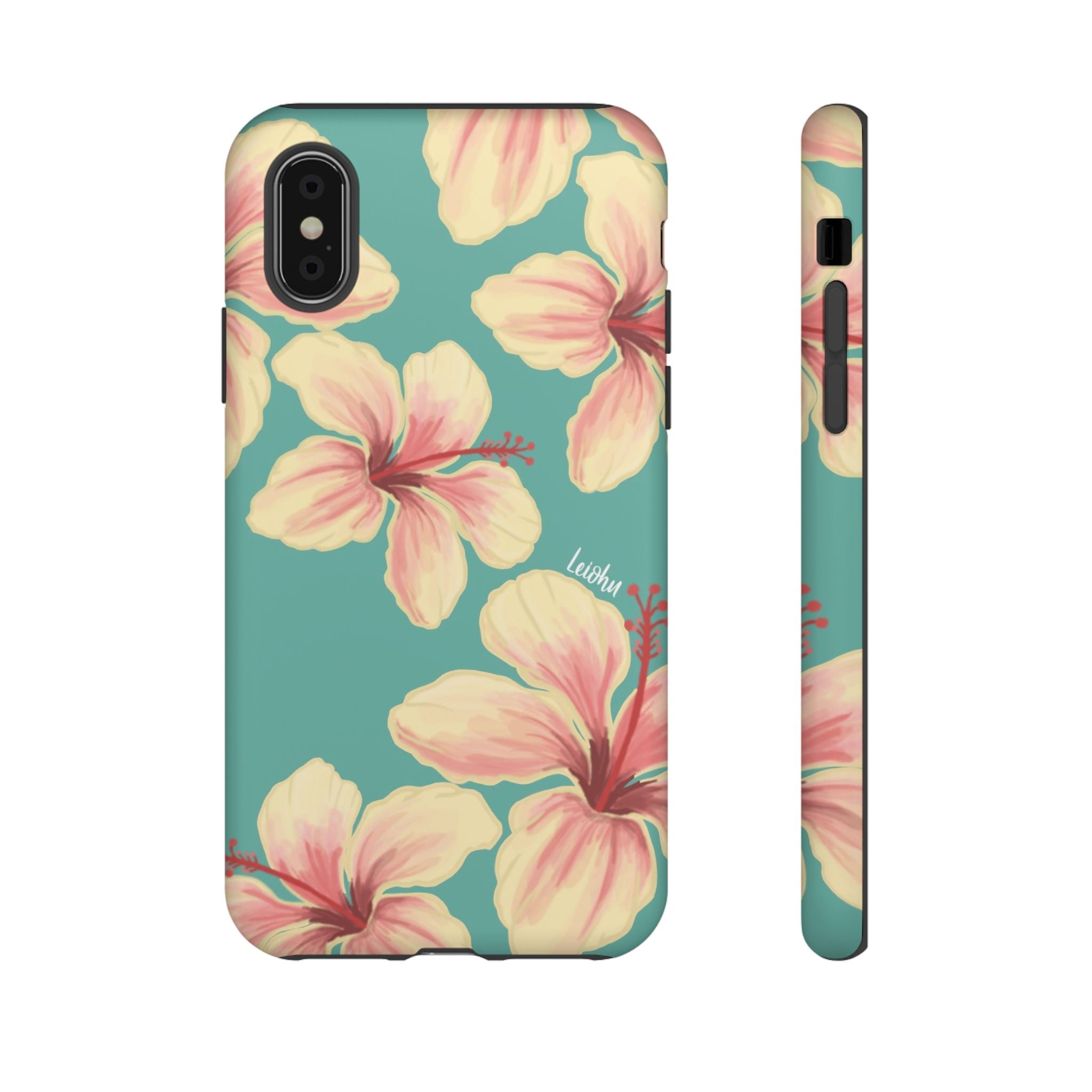 Hibiscus - Teal - LEIOHU DESIGNS