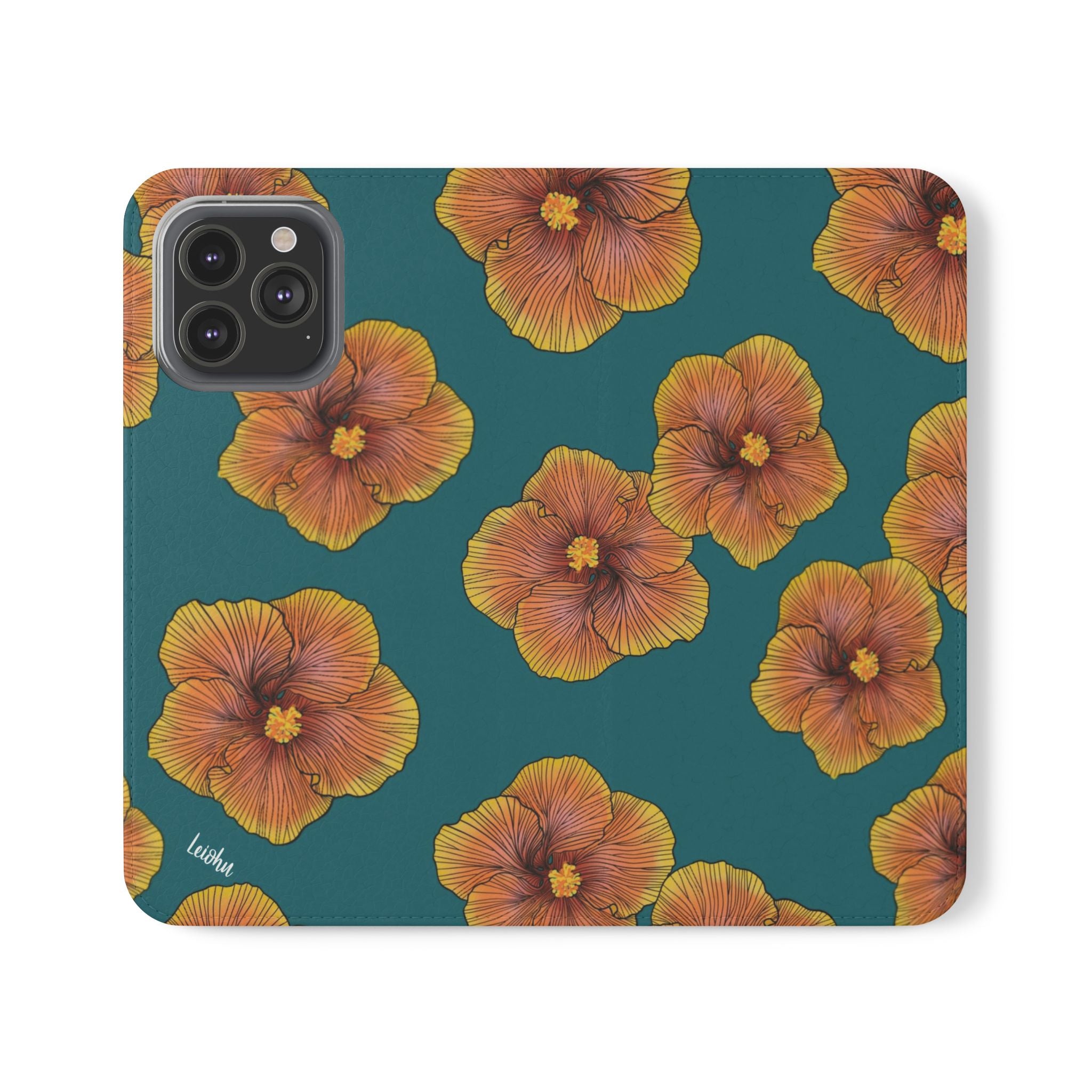 Sunrise Hibiscus - Folio case - LEIOHU DESIGNS