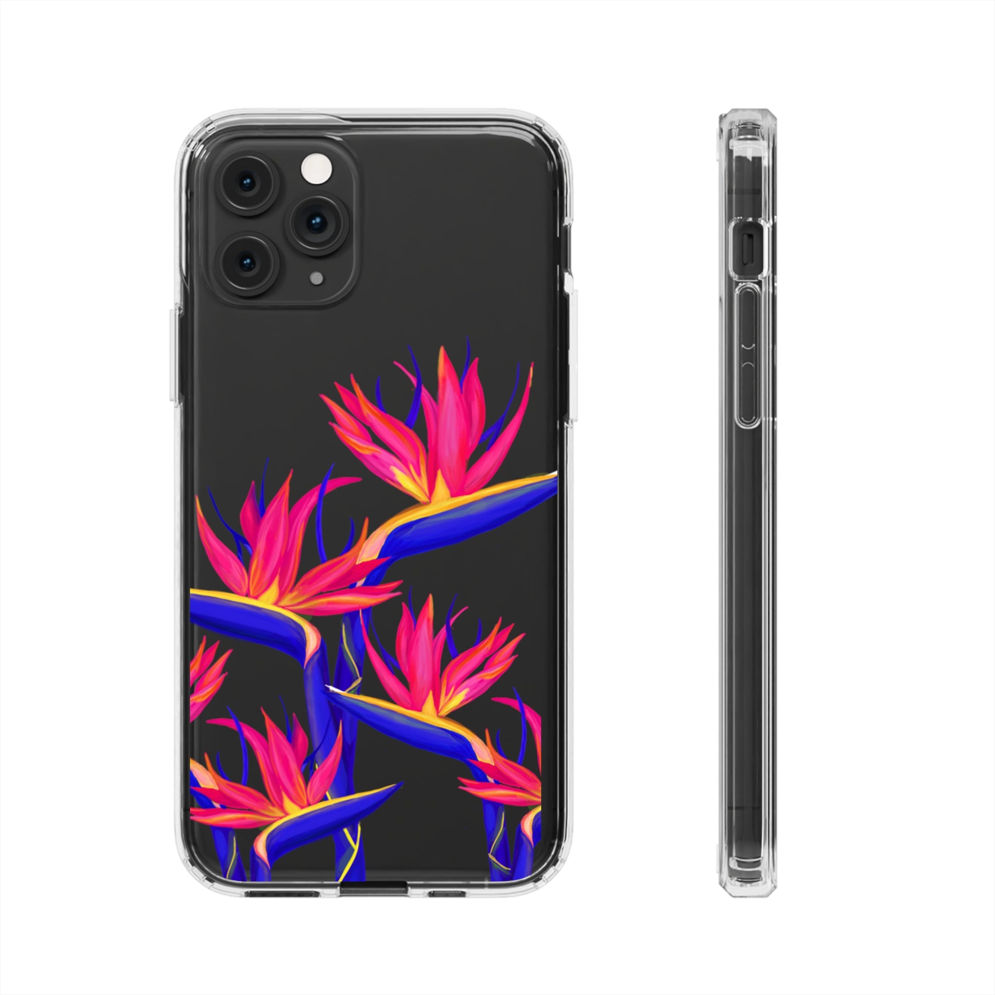 Pua Manu - Neon - Clear Case - LEIOHU DESIGNS
