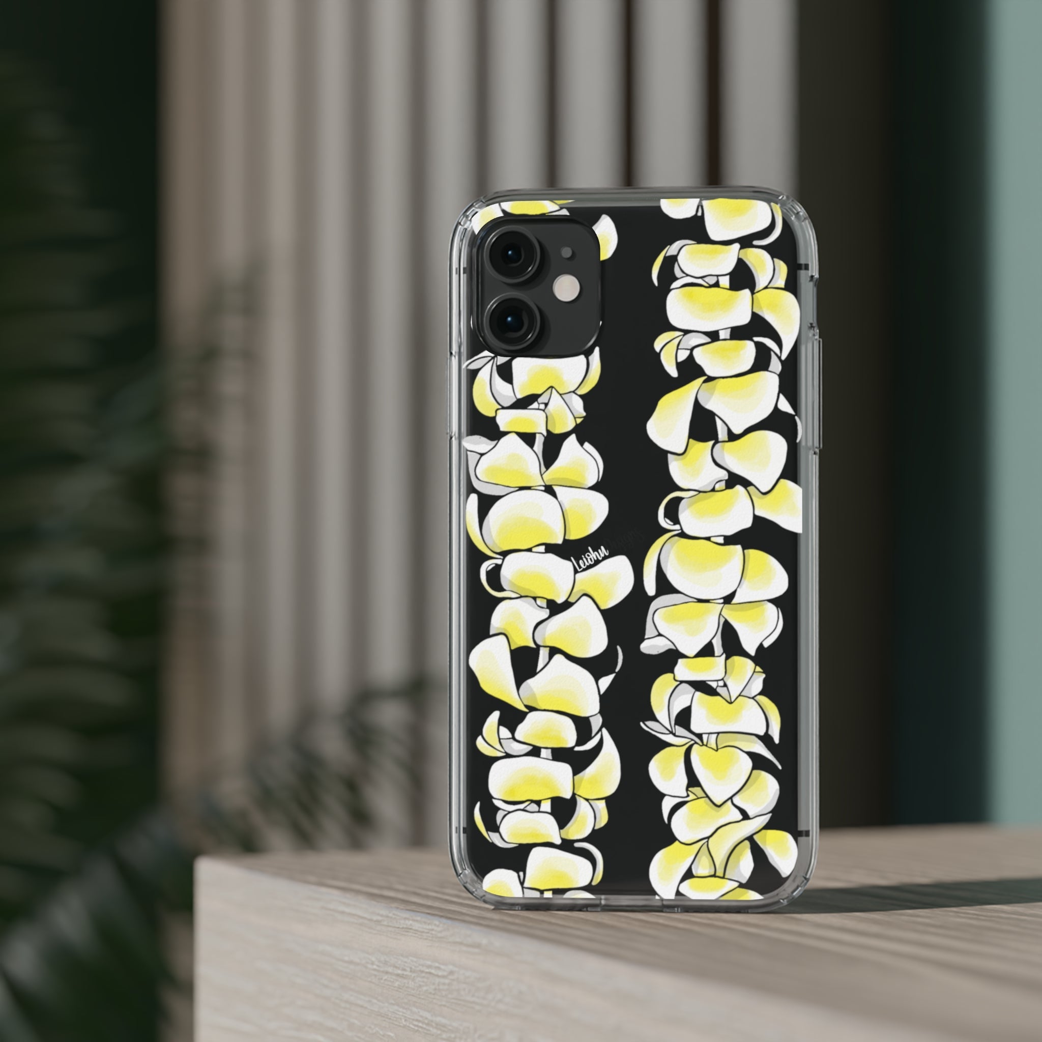 Plumeria Lei - Clear Case - LEIOHU DESIGNS