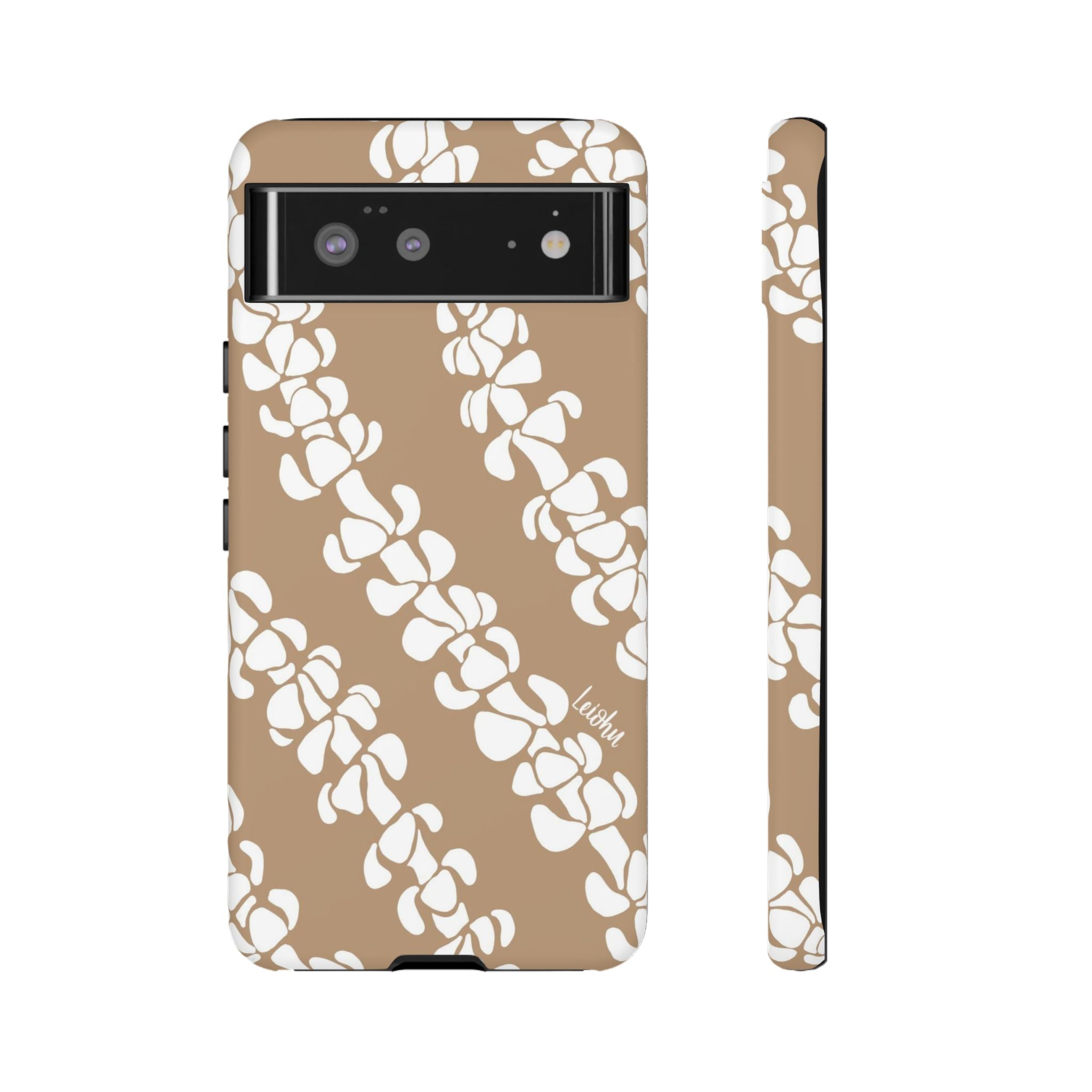 Puakenikeni Lei - Mocha - Google Pixel - LEIOHU DESIGNS