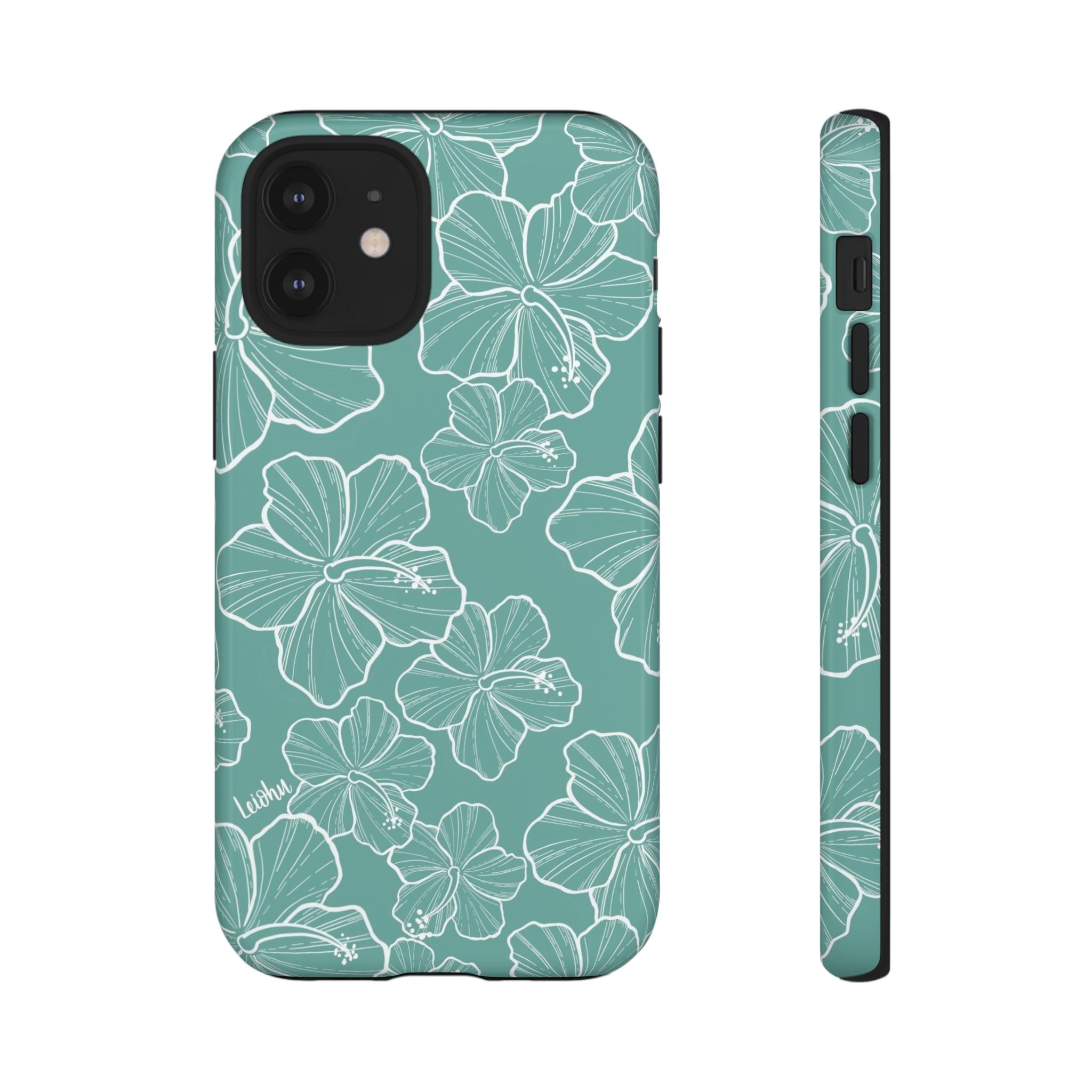 Hibiscus - Teal - LEIOHU DESIGNS