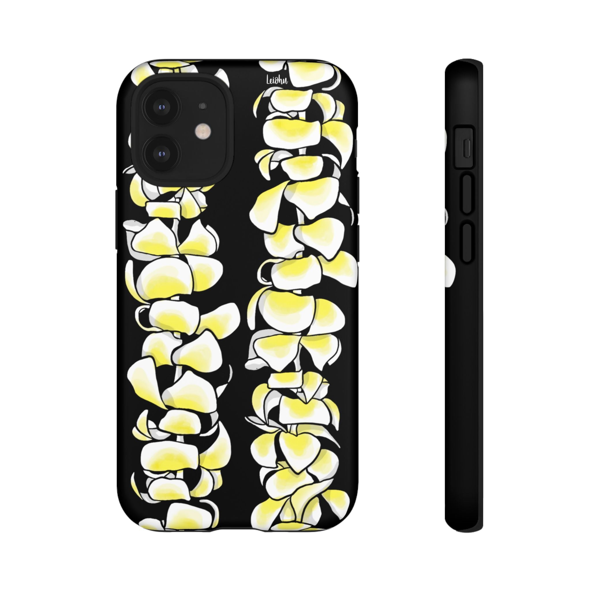 Plumeria Lei - Black - LEIOHU DESIGNS