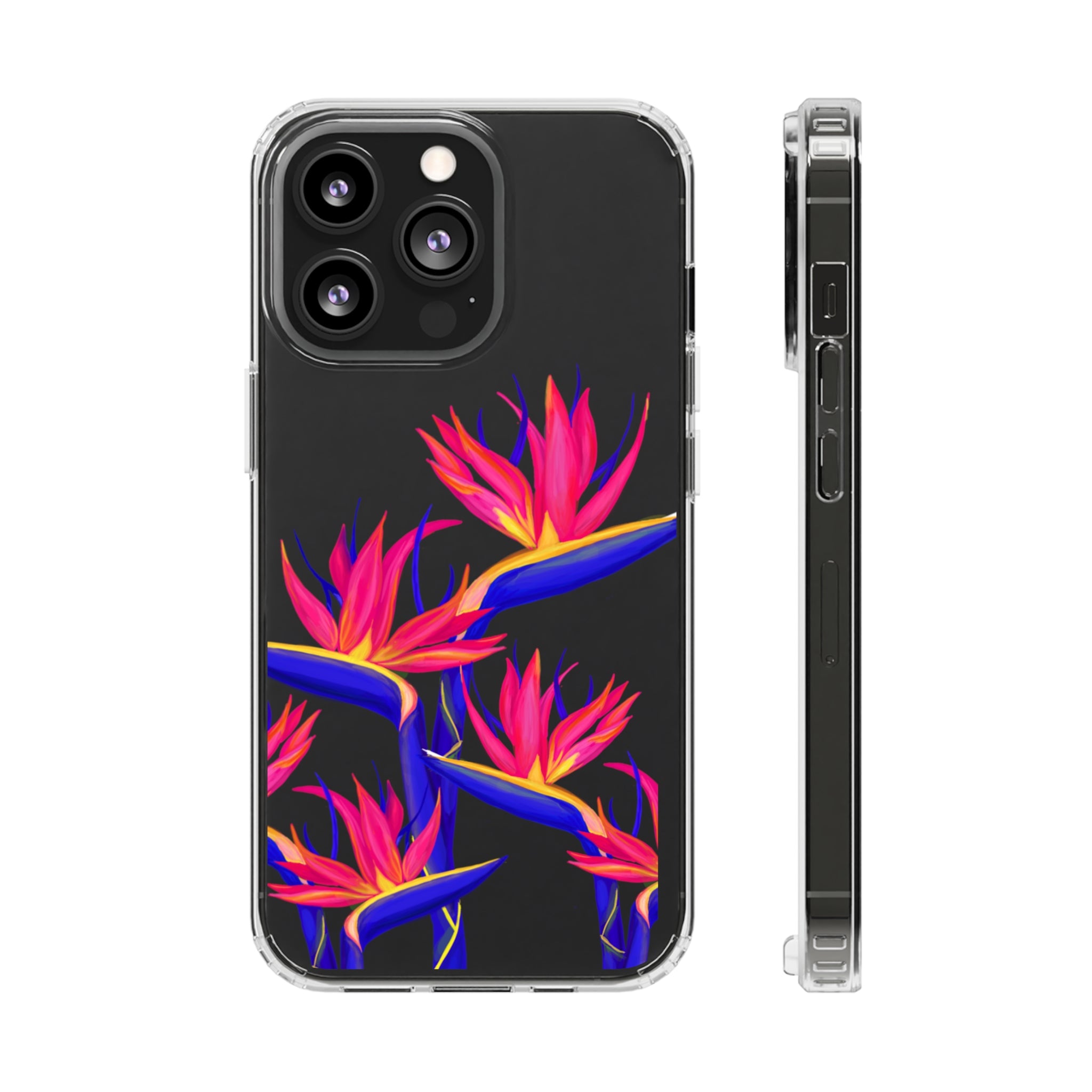 Pua Manu - Neon - Clear Case - LEIOHU DESIGNS
