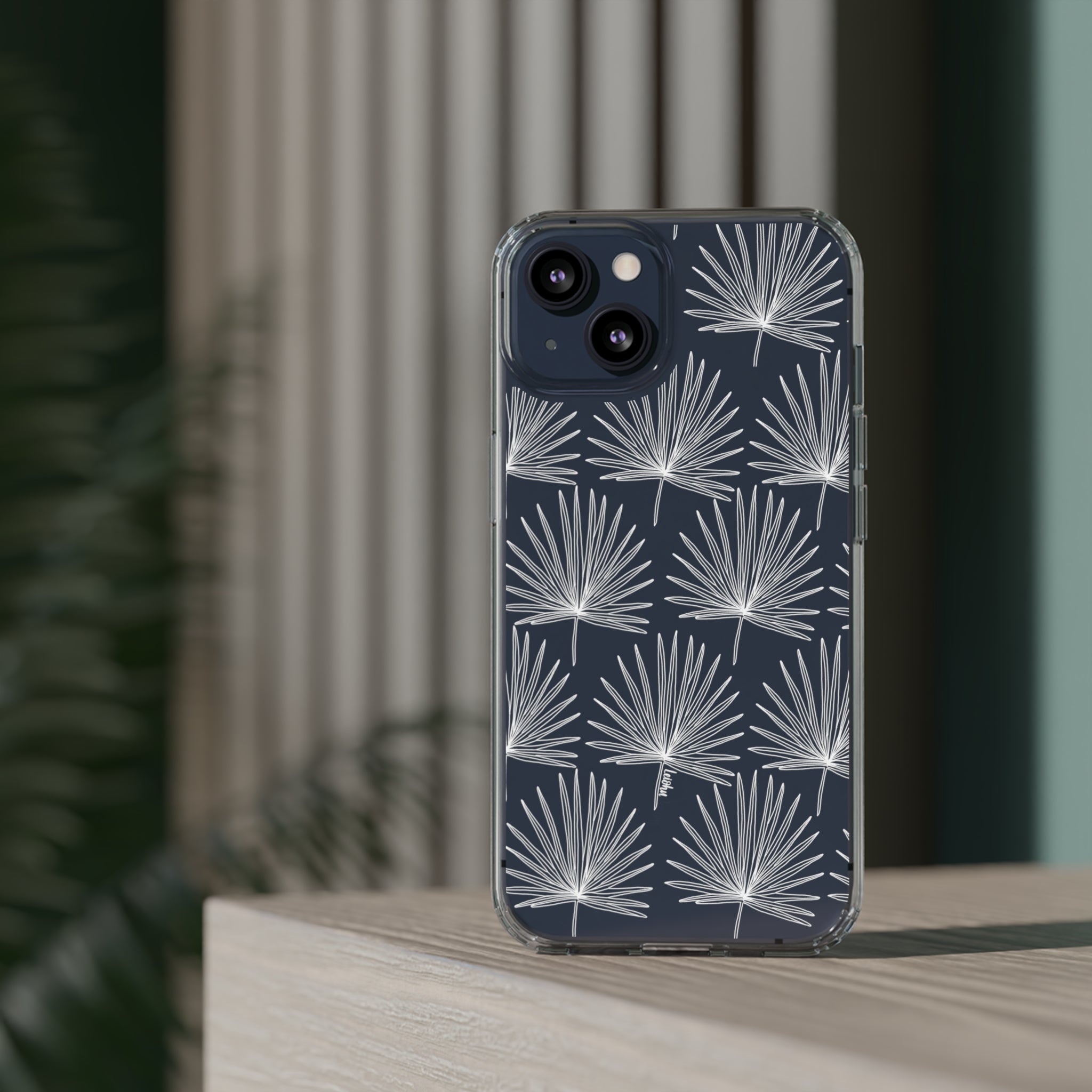 FAN PALM - Clear Case - LEIOHU DESIGNS