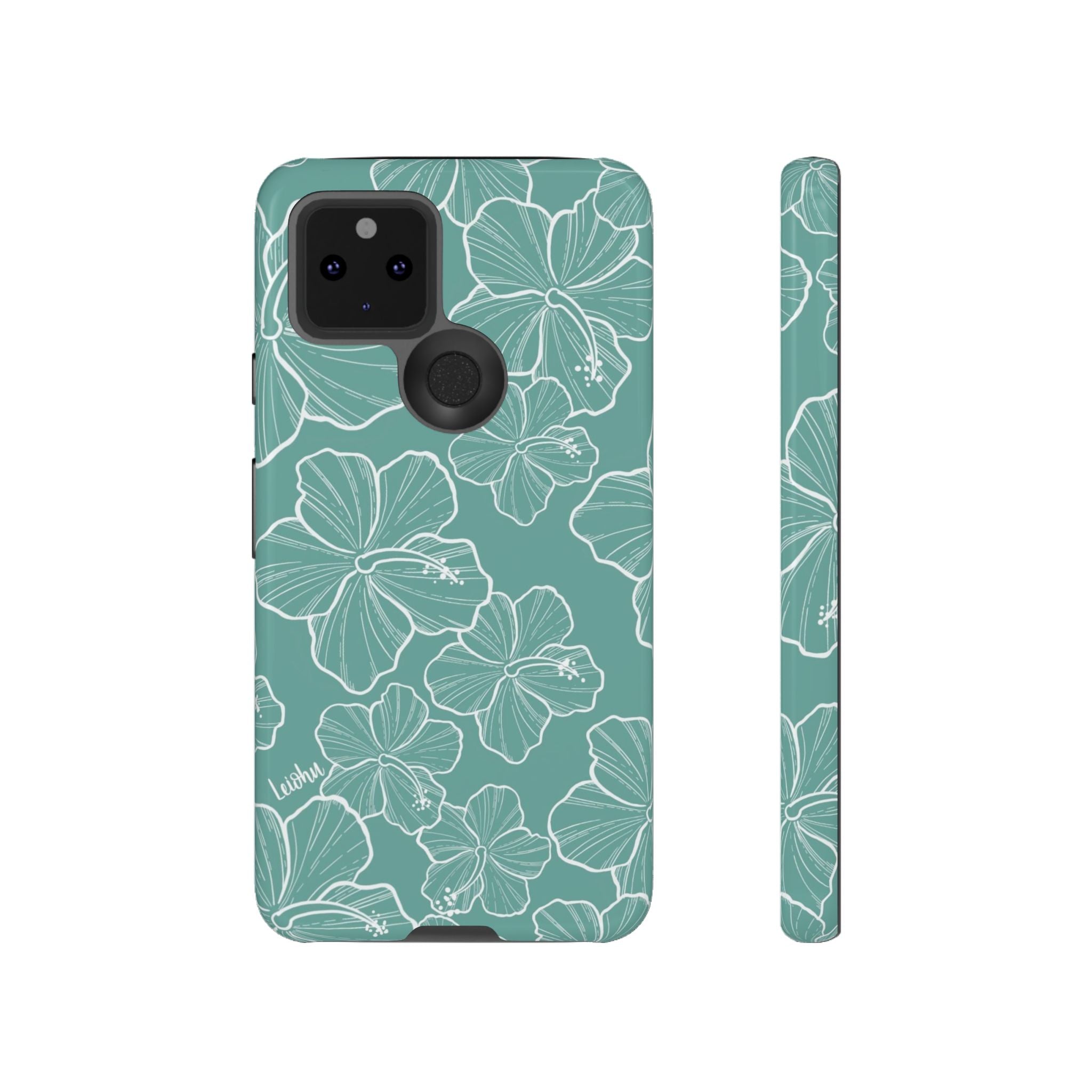 Hibiscus - Teal - Google Pixel - LEIOHU DESIGNS