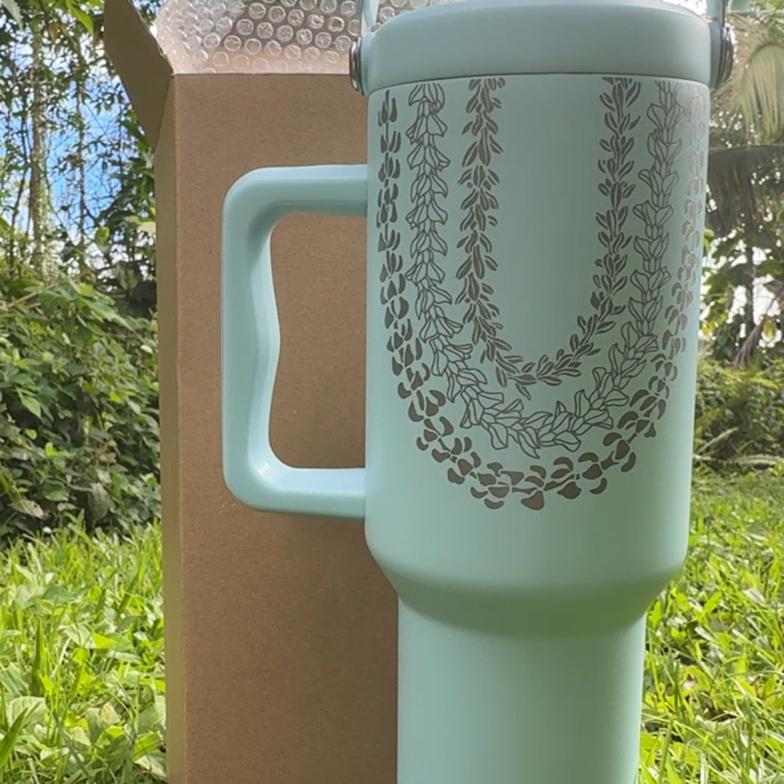 Lei’ohu 40oz Tumblers - Leak proof lid - LEIOHU DESIGNS