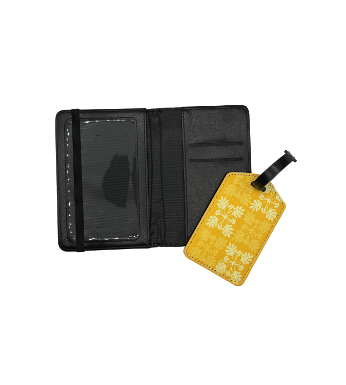 Puakenikeni Quilt - Passport Cover & Luggage Tag - LEIOHU DESIGNS