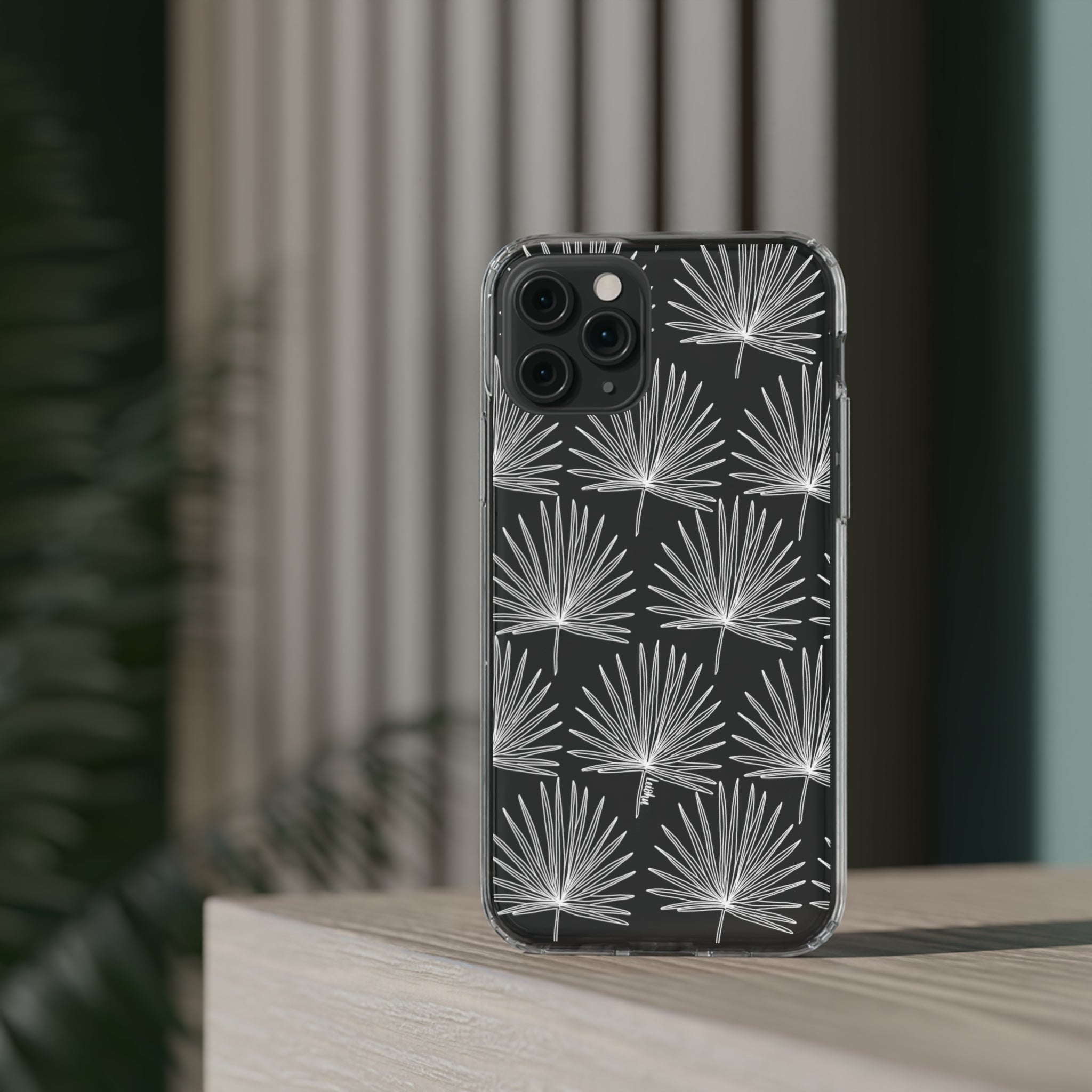 FAN PALM - Clear Case - LEIOHU DESIGNS