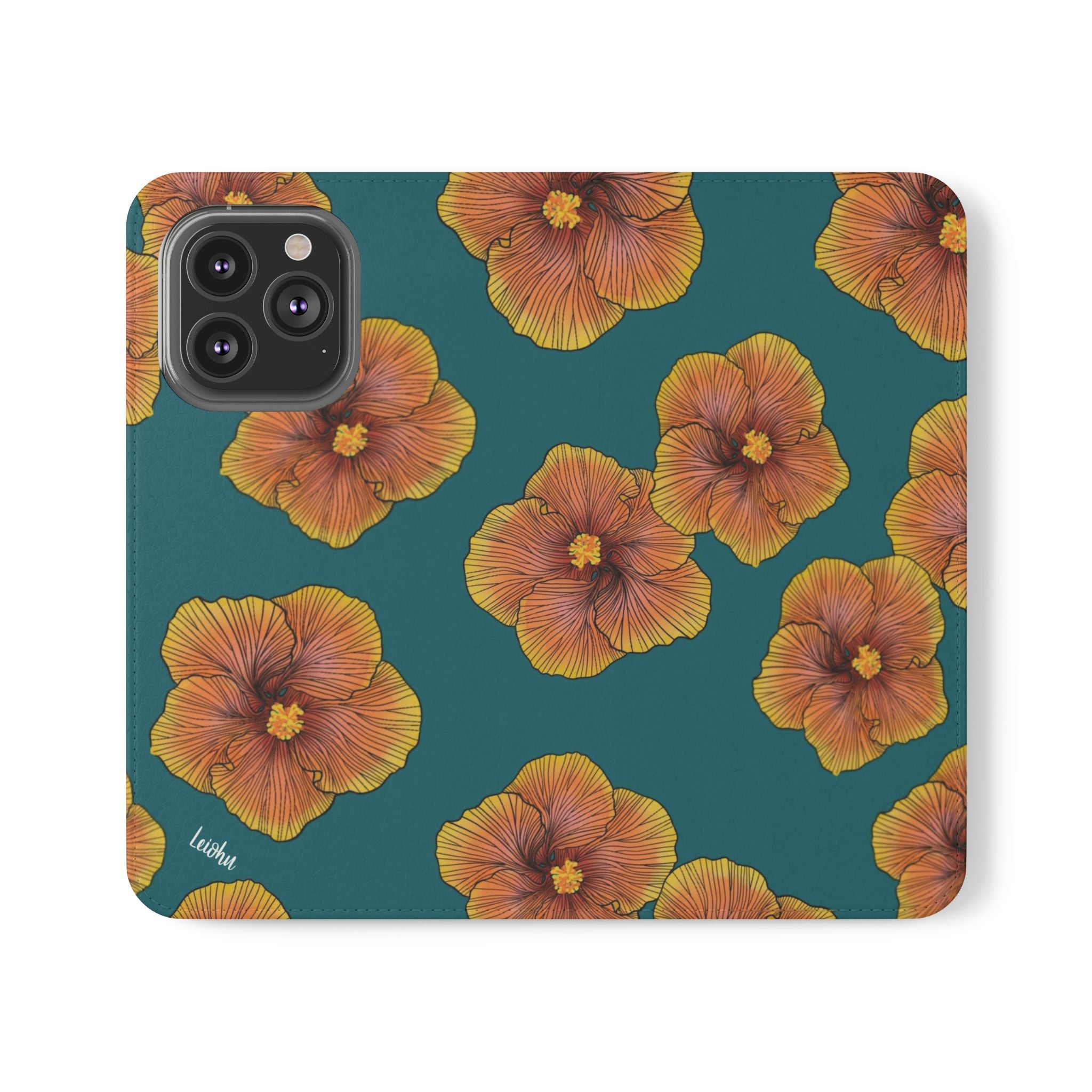 Sunrise Hibiscus - Folio case - LEIOHU DESIGNS