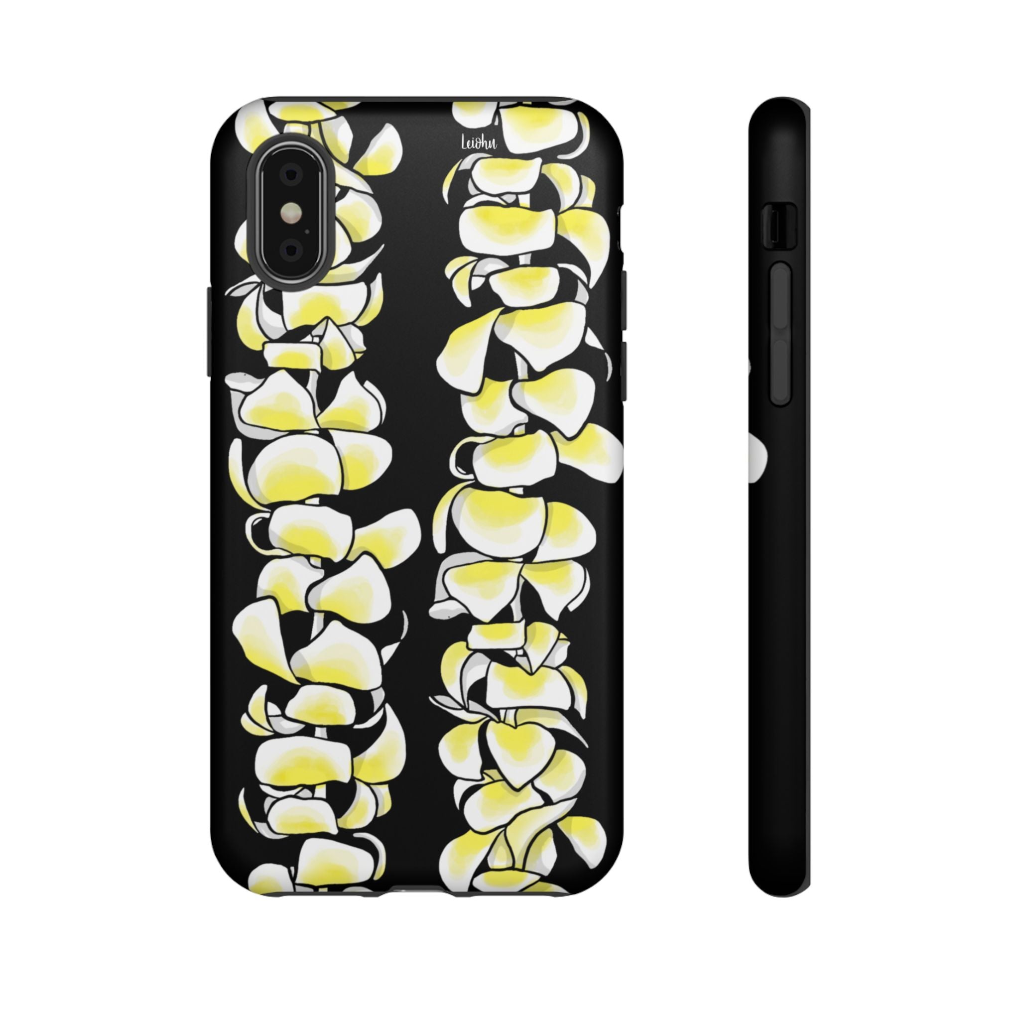 Plumeria Lei - Black - LEIOHU DESIGNS