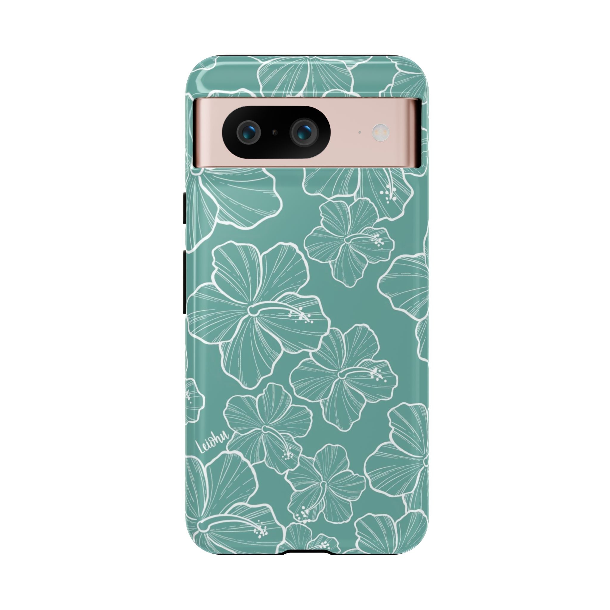 Hibiscus - Teal - Google Pixel - LEIOHU DESIGNS